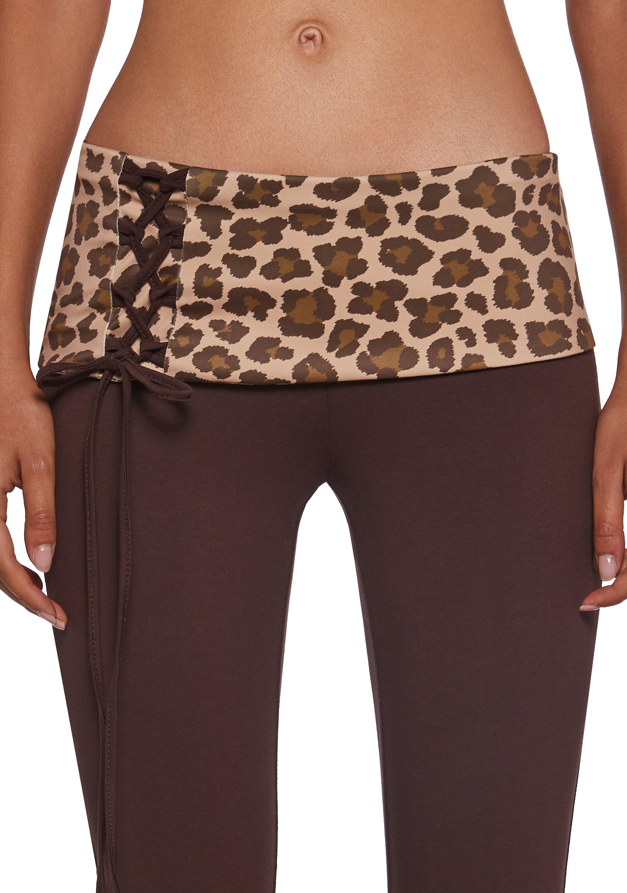 Hot Crush Knit Pants - Brown - Image 5