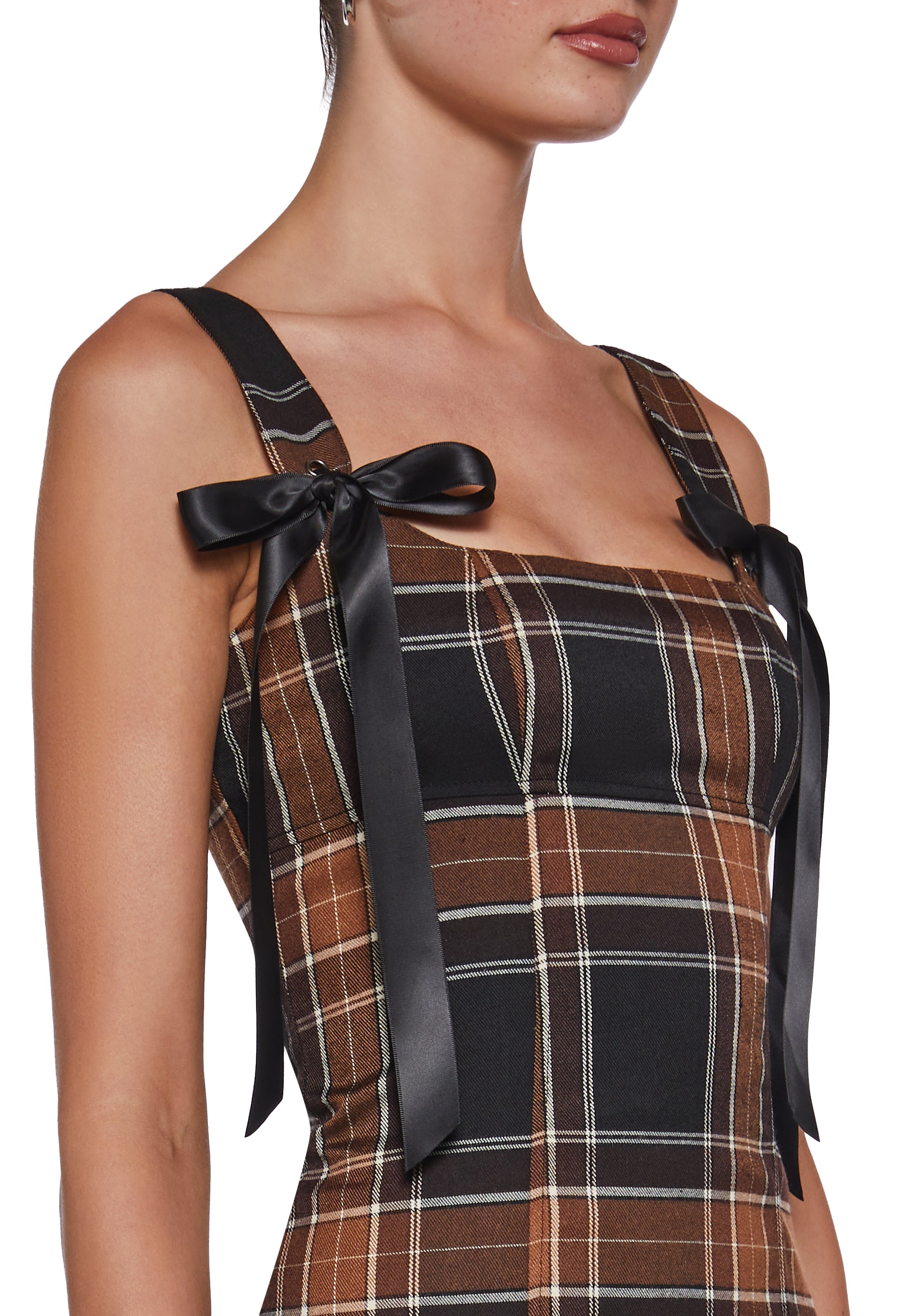 Pixie Stardust Mini Dress - Plaid - Image 5
