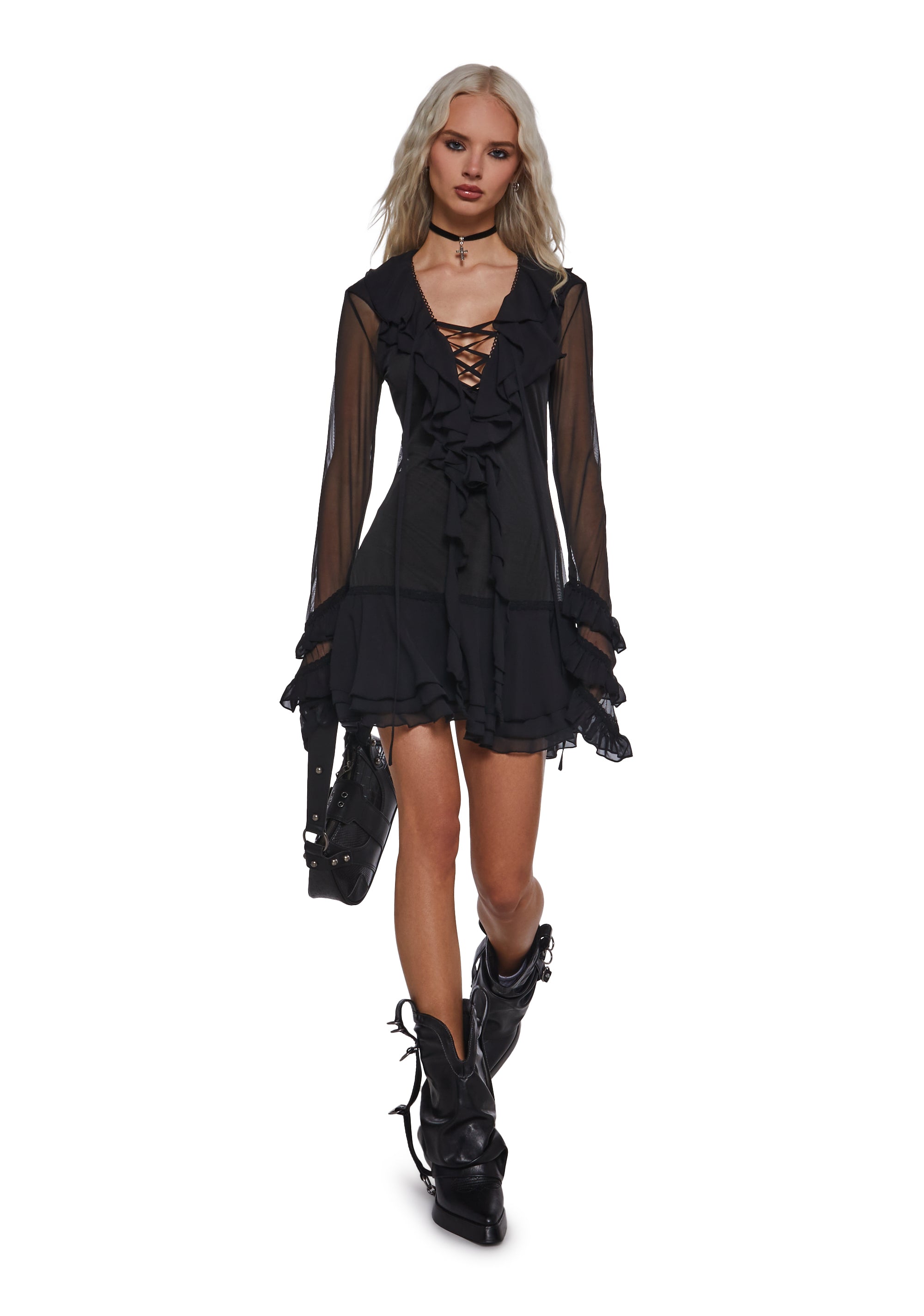 Infinite Illusion Mesh Dress - Image 2