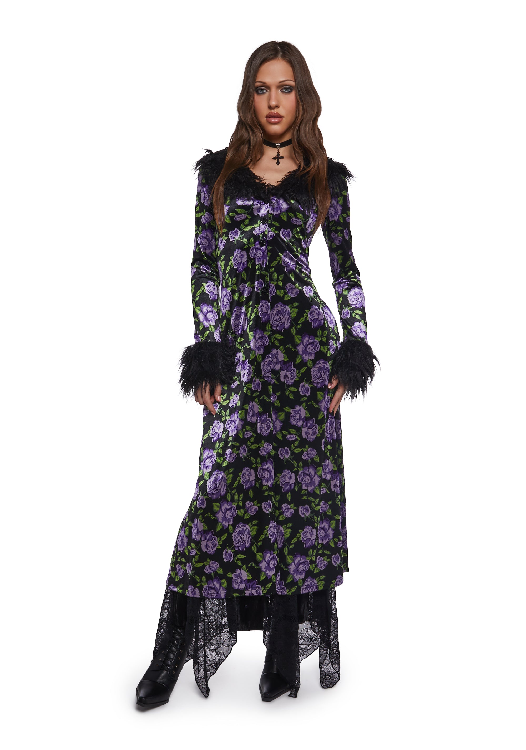 Floral Velvet Duster - Image 5