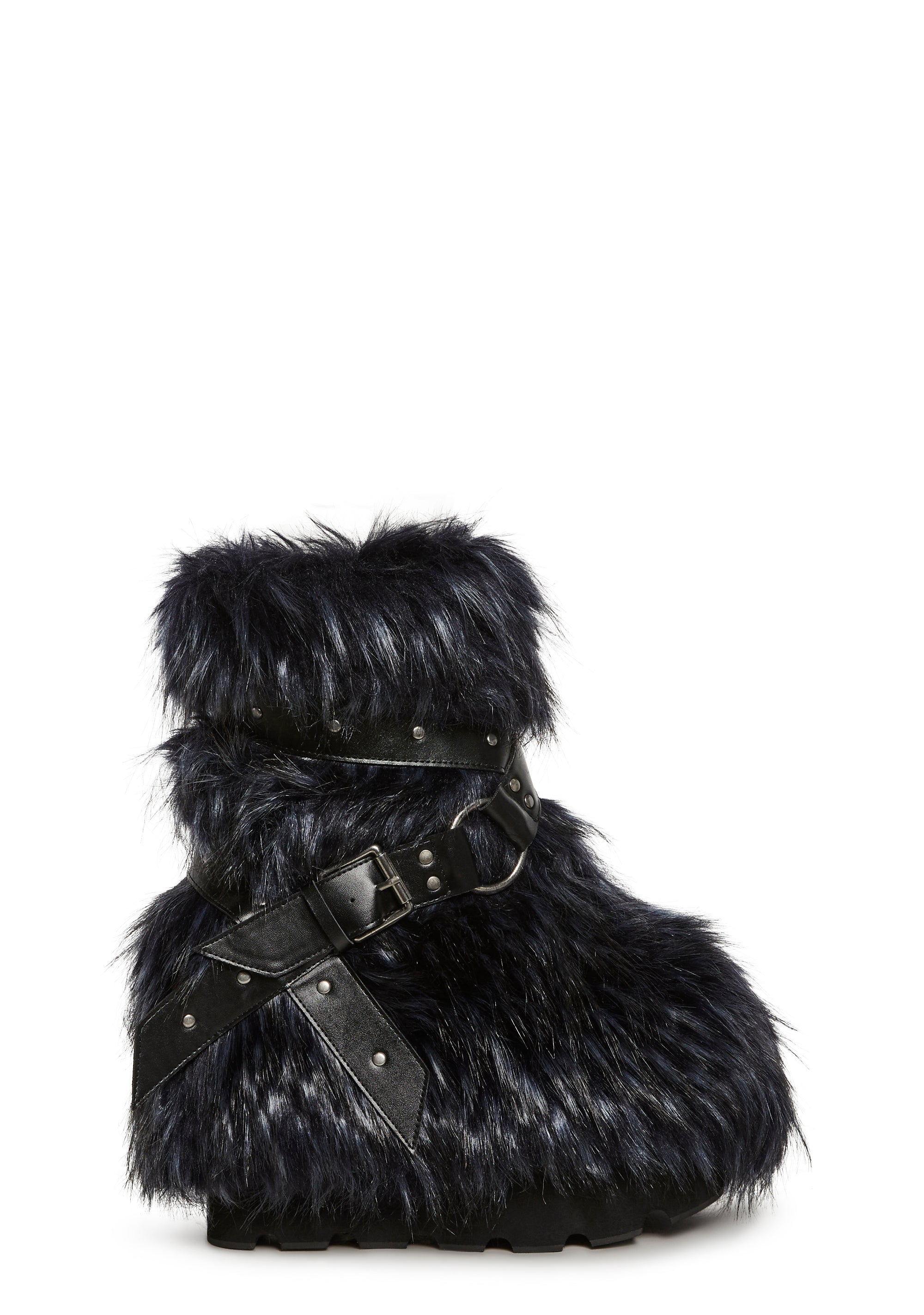 Low Wild Instincts Faux Fur Boots - Blue