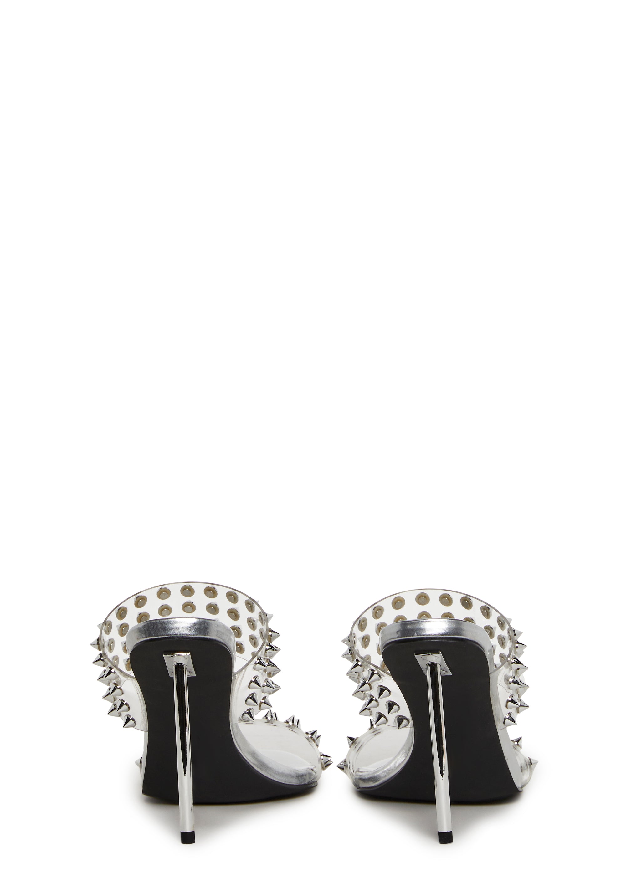 Hot Hype Spiked Mules - Image 4
