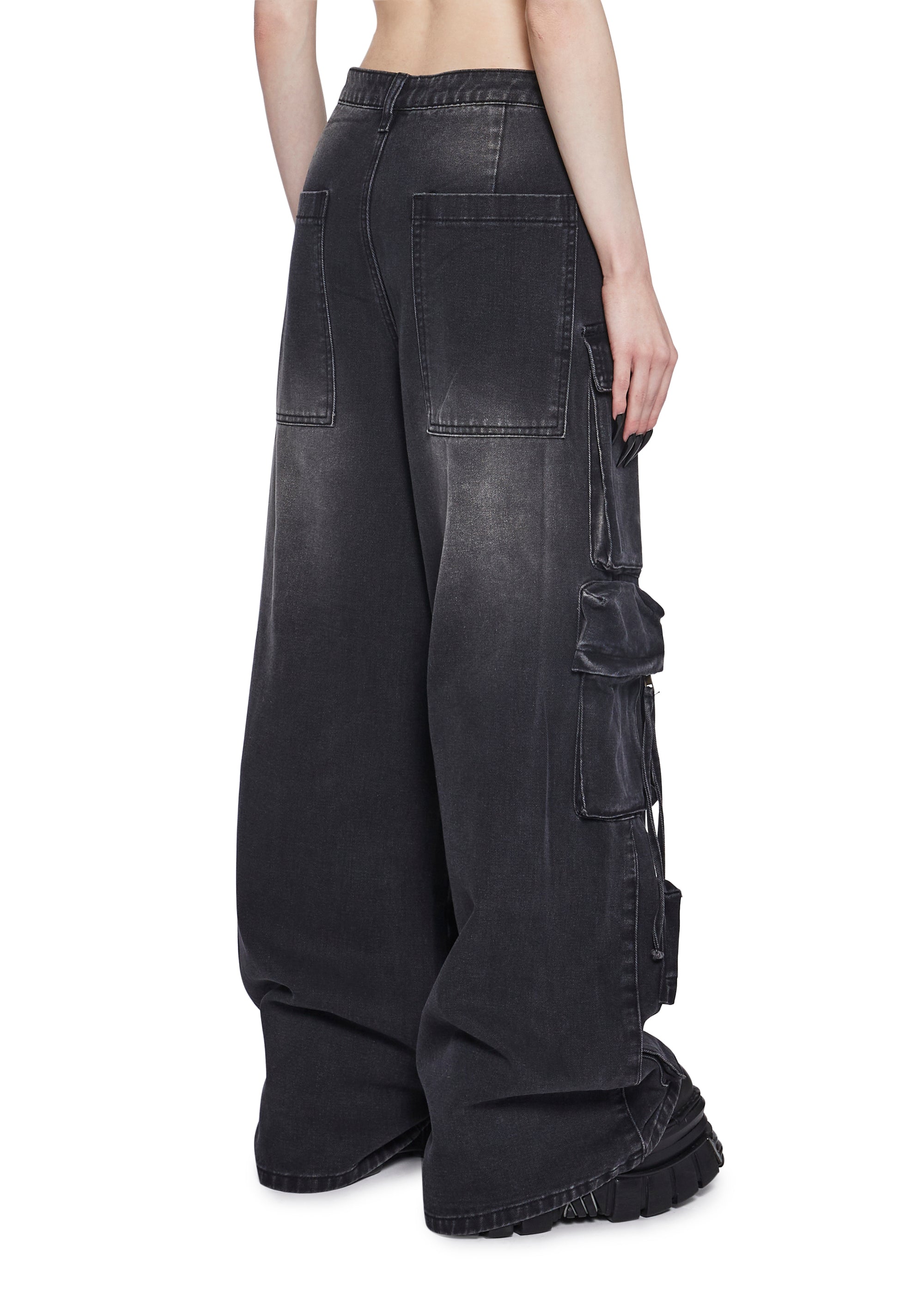 Wicked Persuasion Cargo Jeans - Black - Image 4