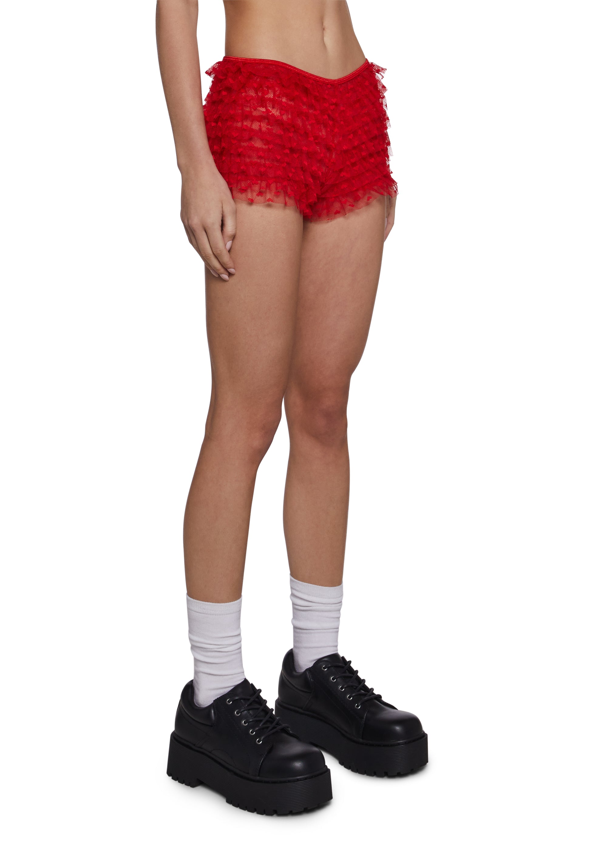 Coquette Heart Bloomers - Red - Image 3