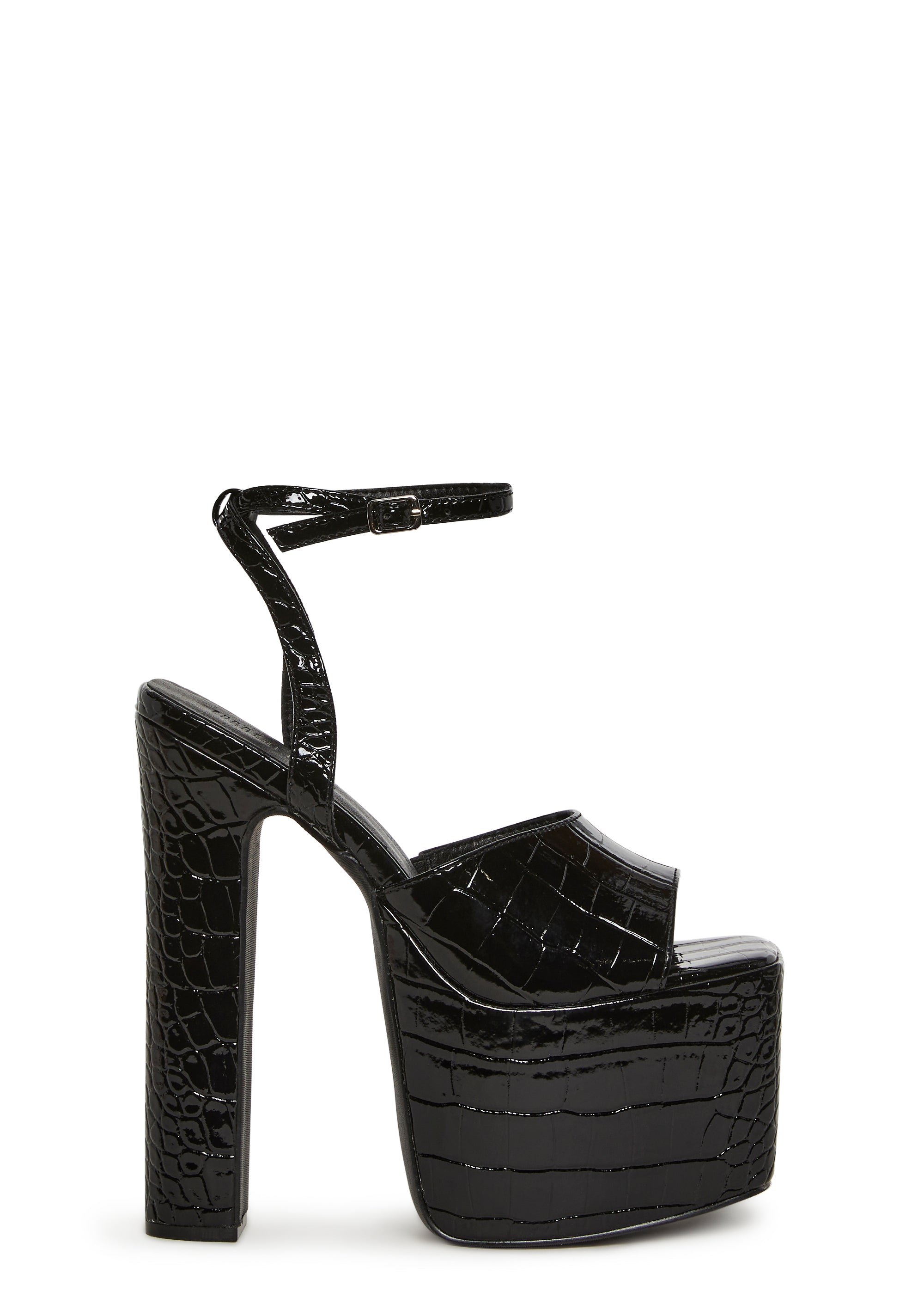 Devour Croc Platform Heels