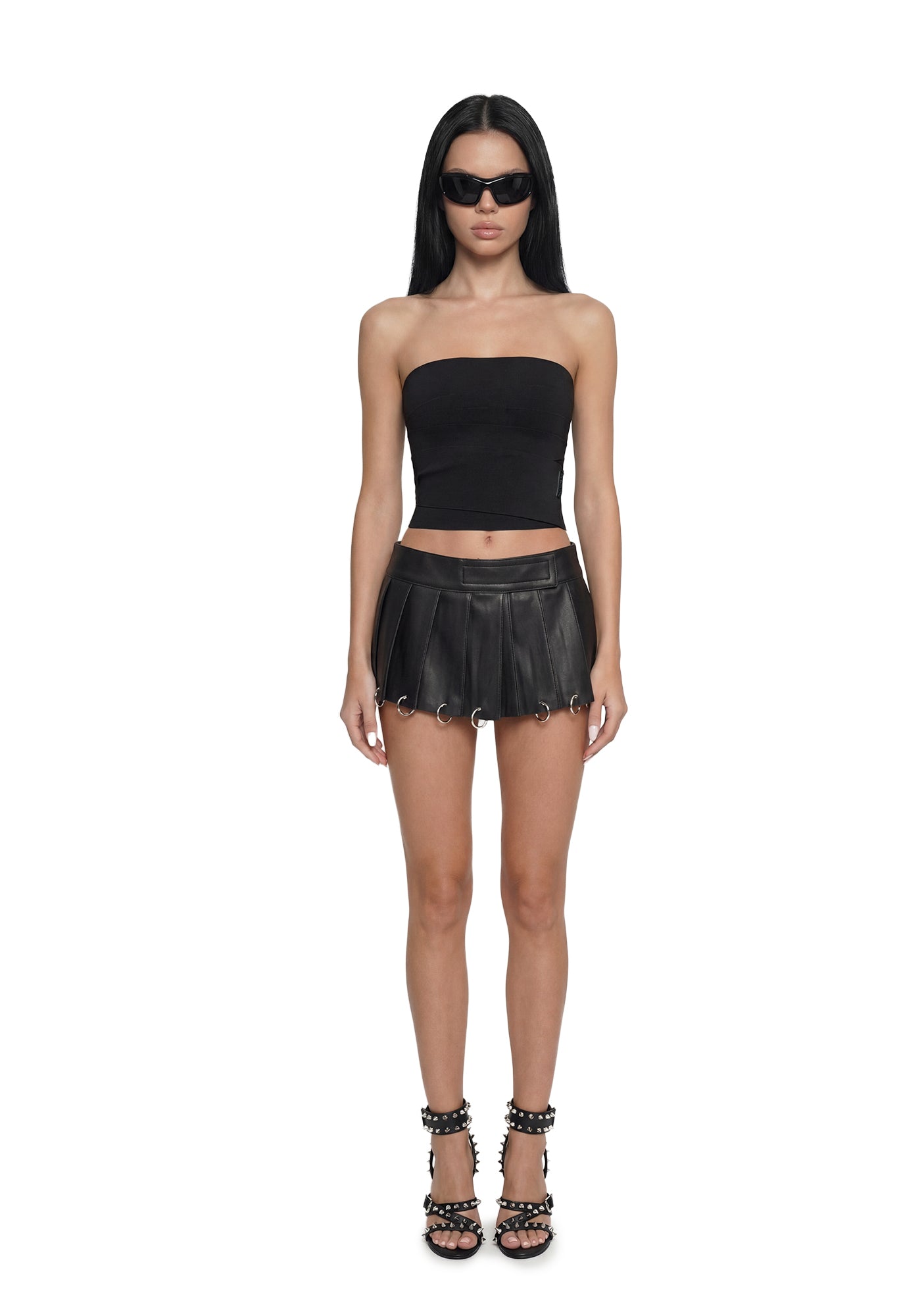 Alternative view of Bandage Bandeau Top - Black