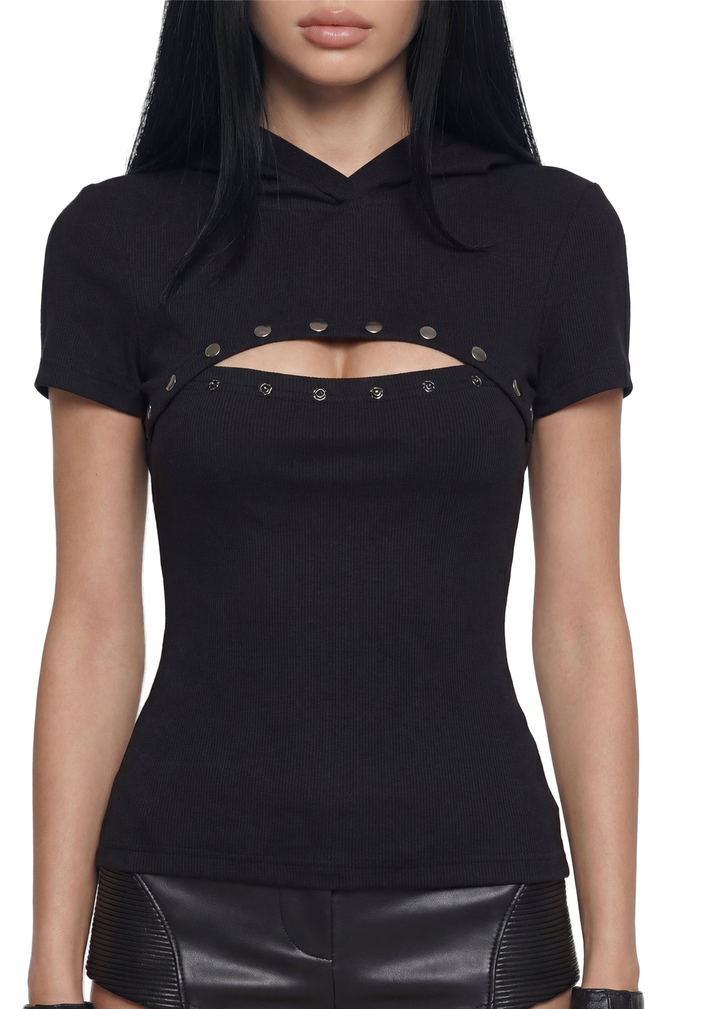 Construct Snap Hooded Top - Image 5