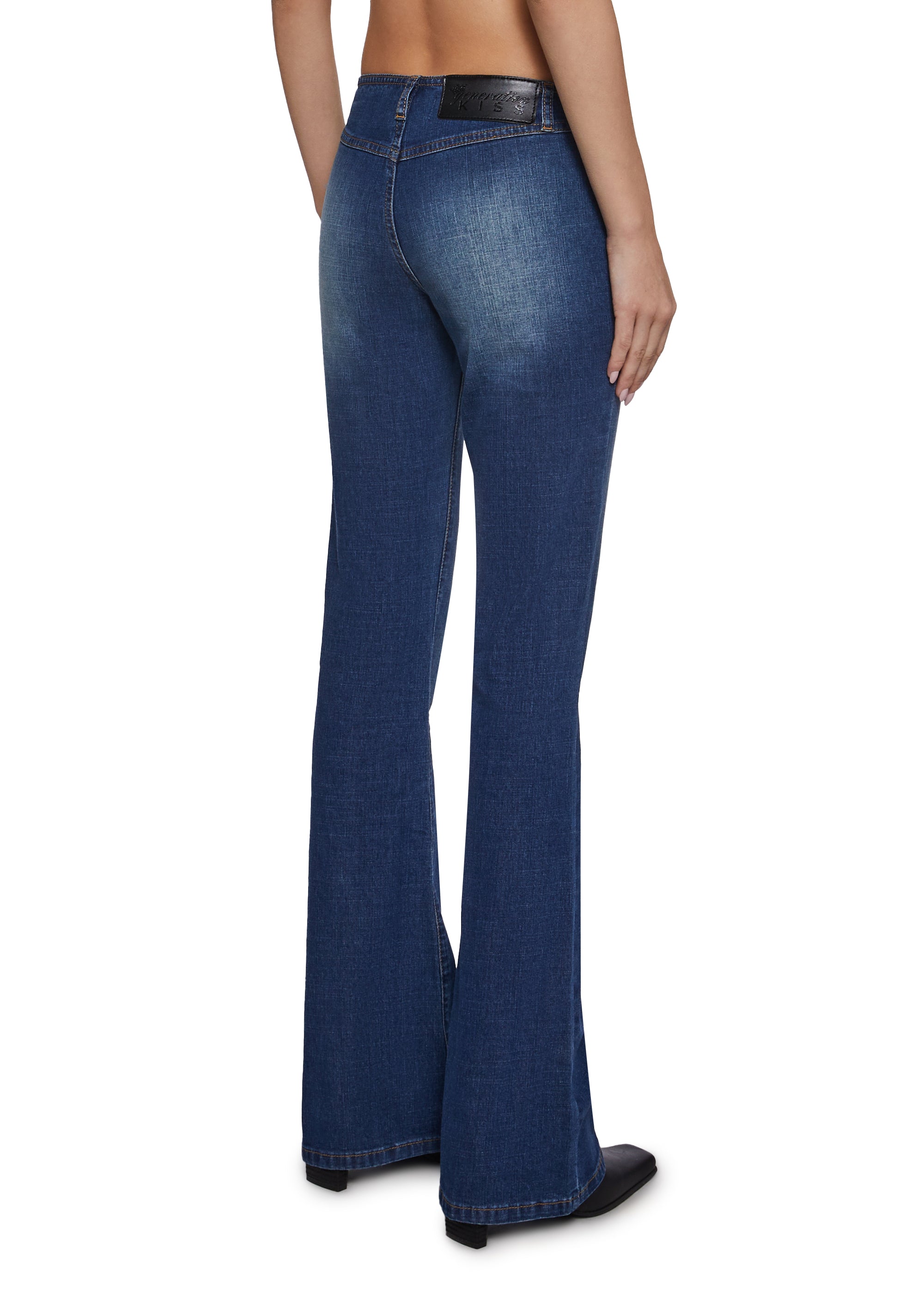 Elle Low Rise Jeans - Light Blue - Image 4