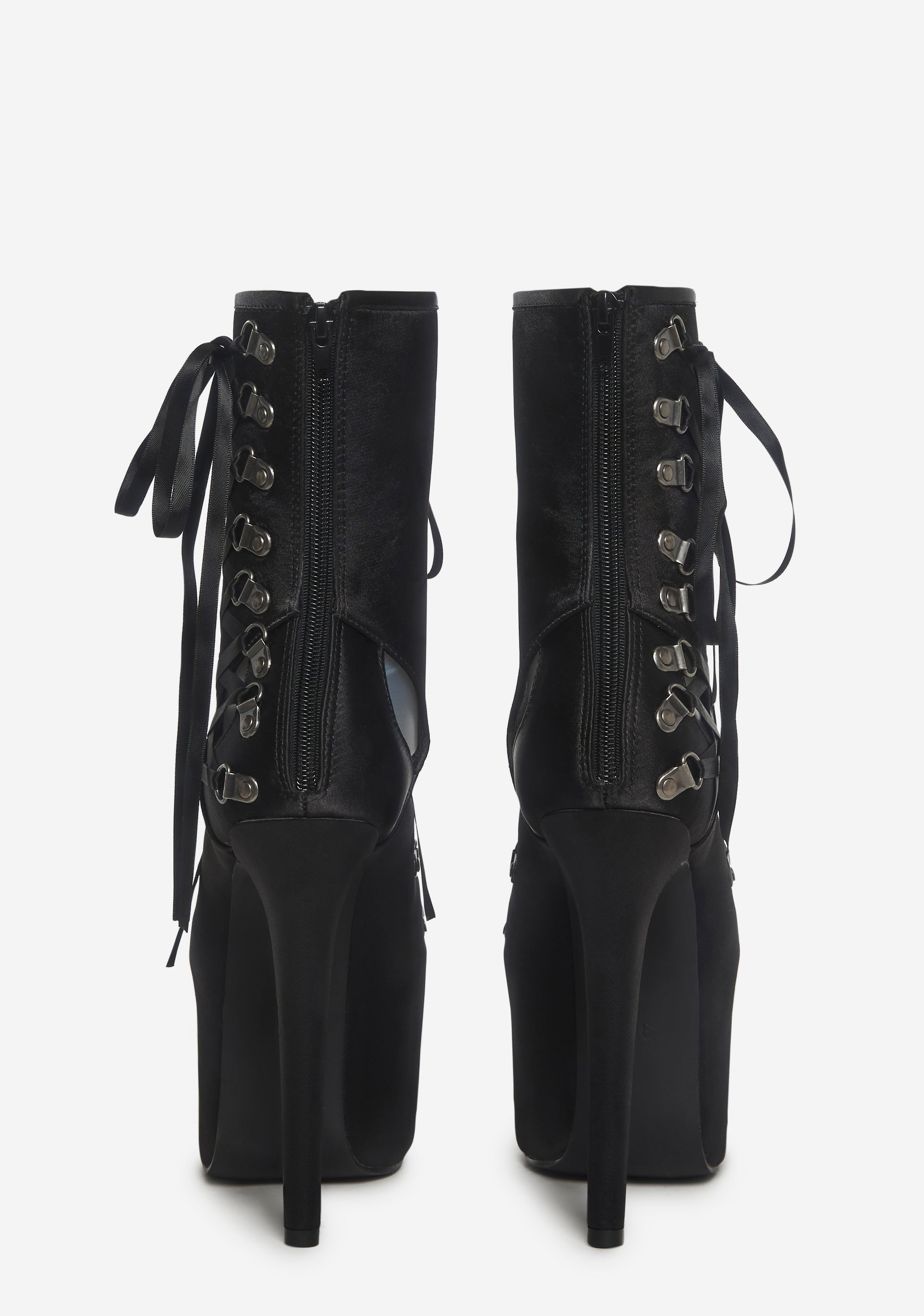 Glamtopia Lace -Up Platform Heels - Image 4