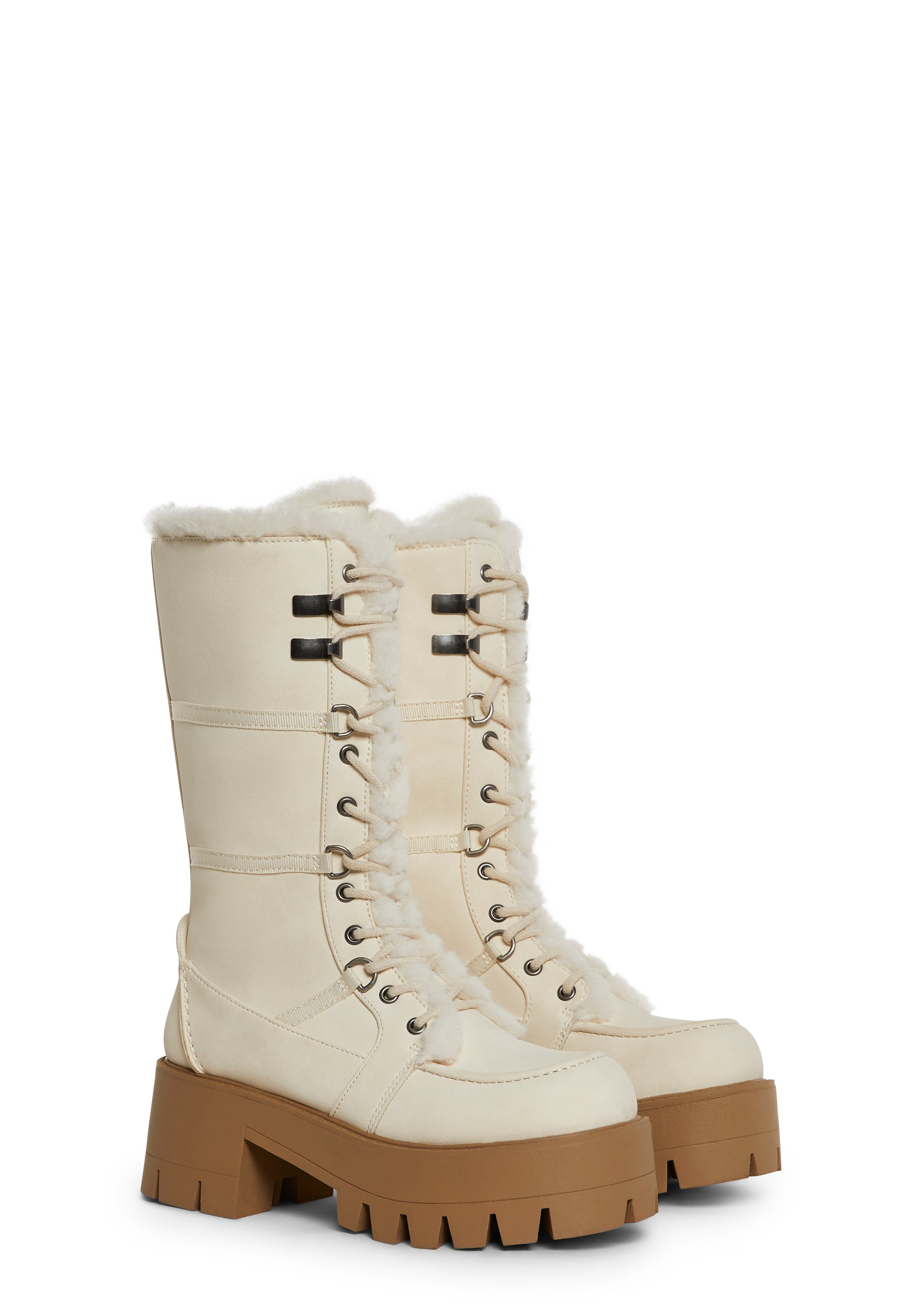 Grunge Trek Hiking Boots - White - Image 3