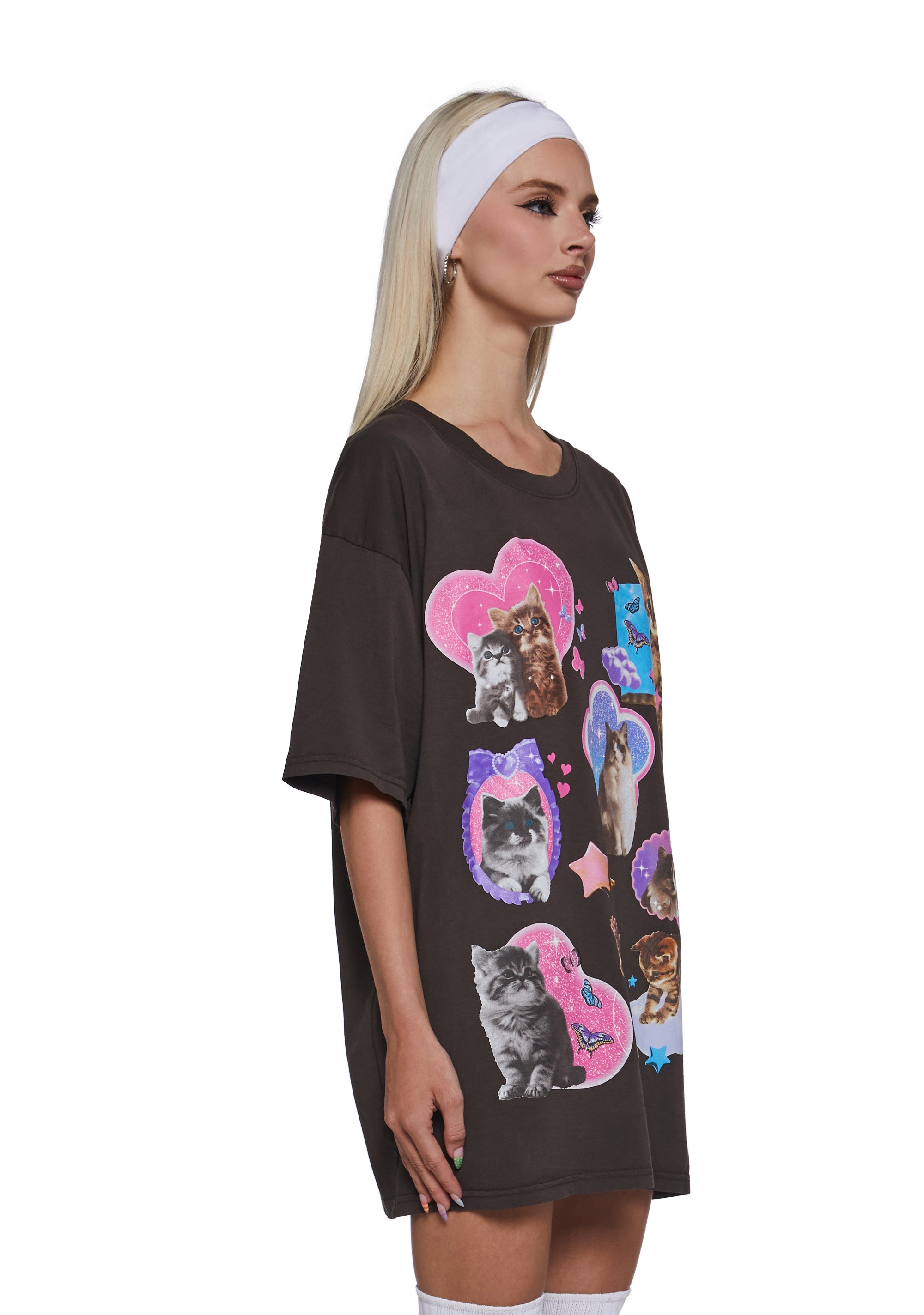 Cat Fan Oversized Tee - Image 3