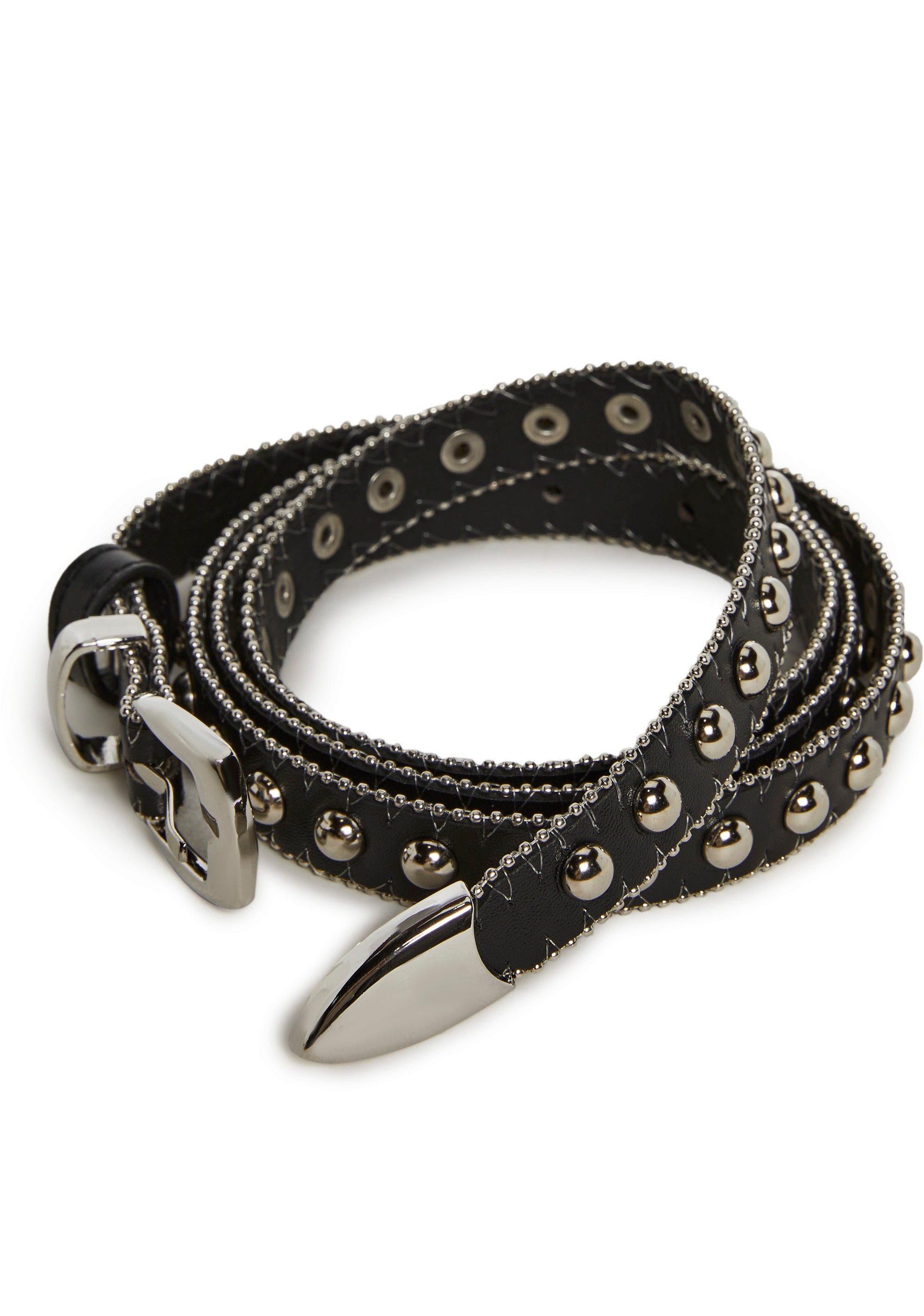 Wink Back Studded Belt - Black - Image 5