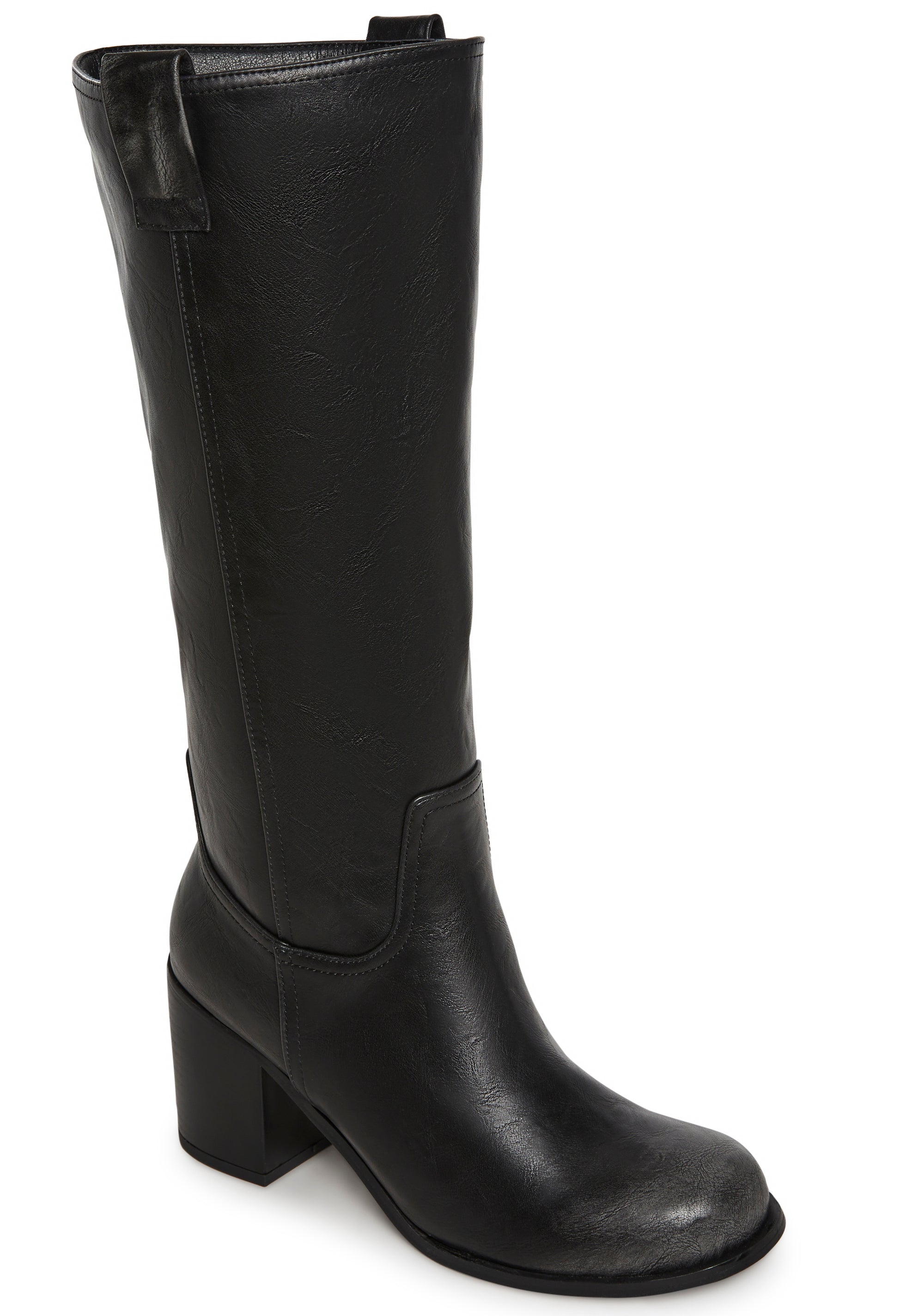 Alternative view of Luster Vegan Leather Boots - Black