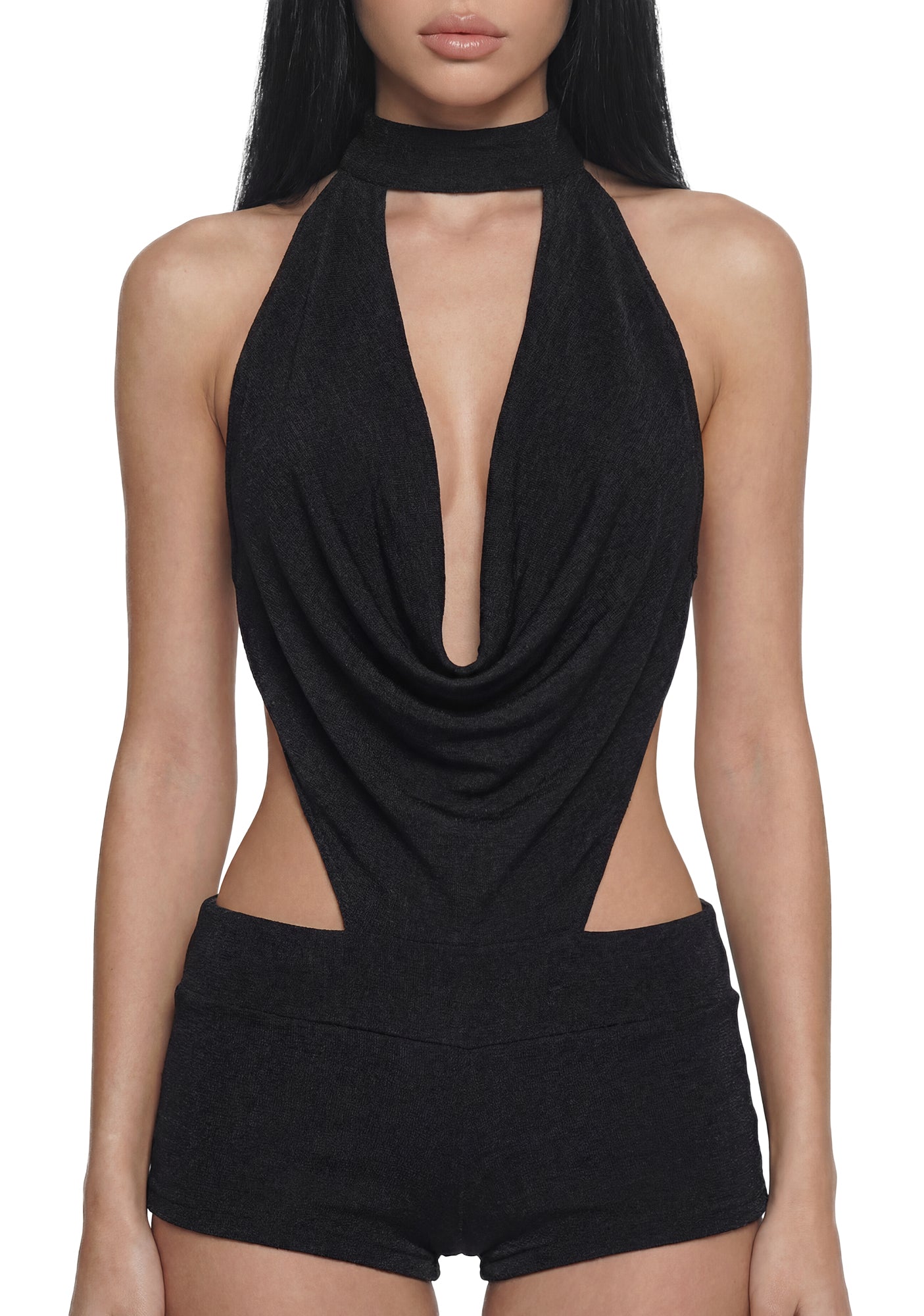 Analog Cowl Neck Romper - Image 5