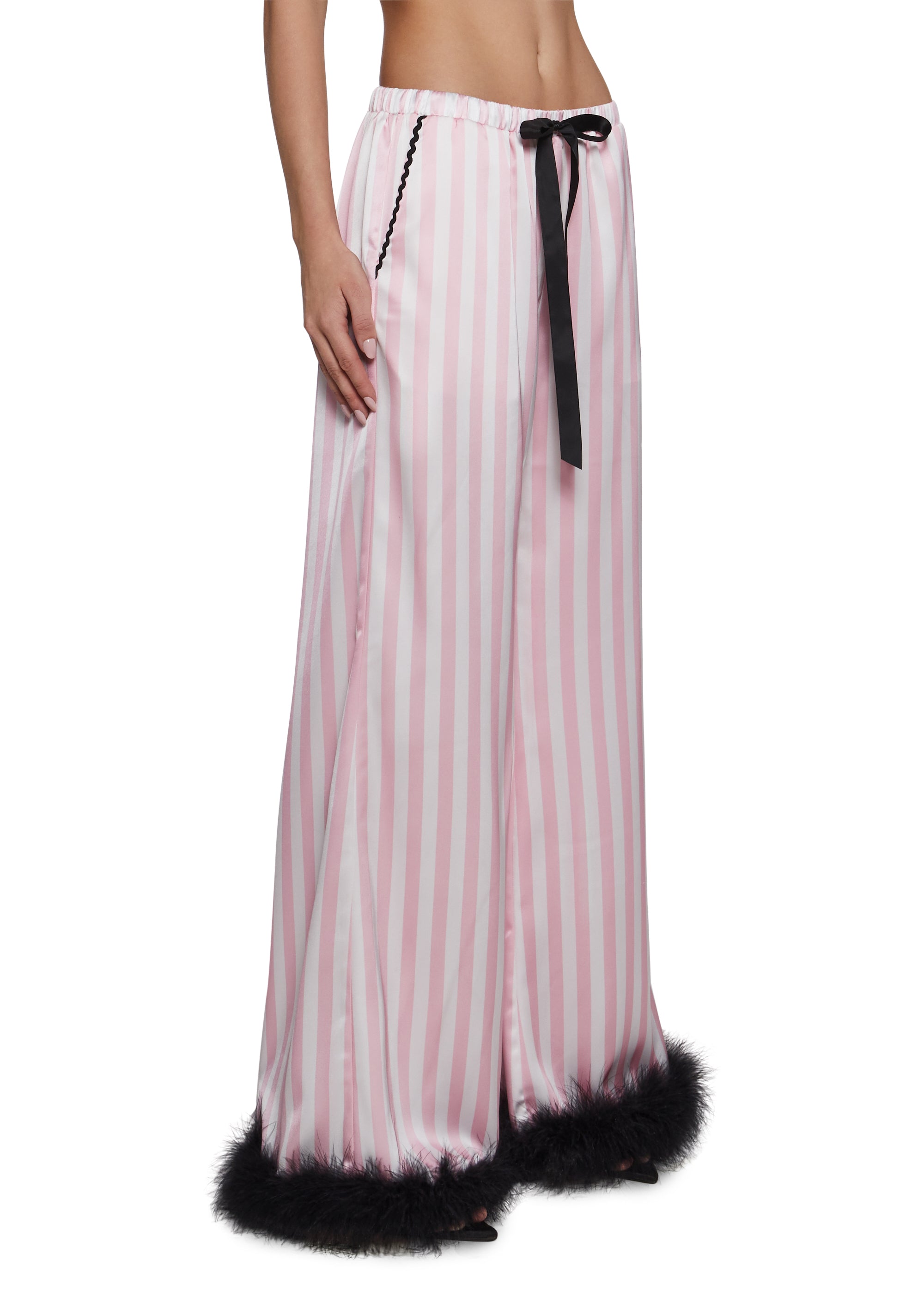 Retro Cutie Satin Sleep Pants - Image 3