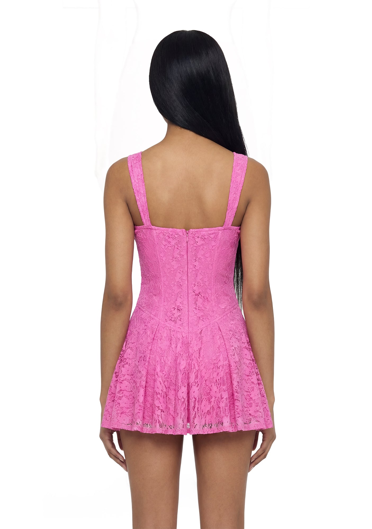Perfect Date Mini Dress - Pink - Image 4
