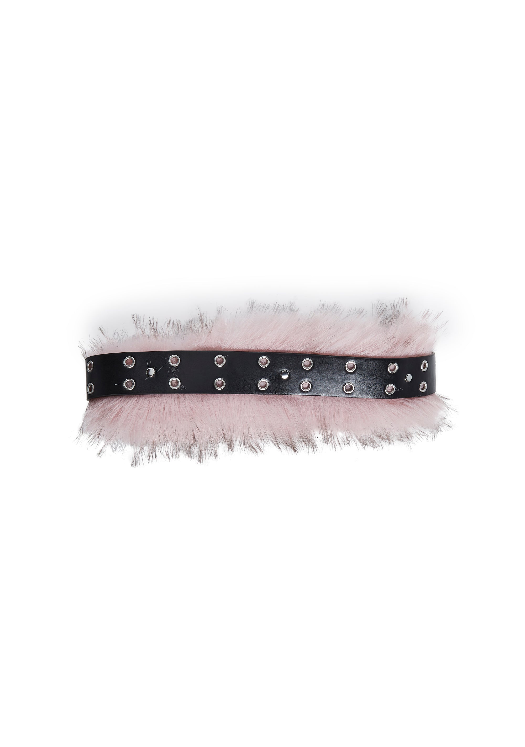 Vibing Sounds Faux Fur Belt - Pink - Image 7