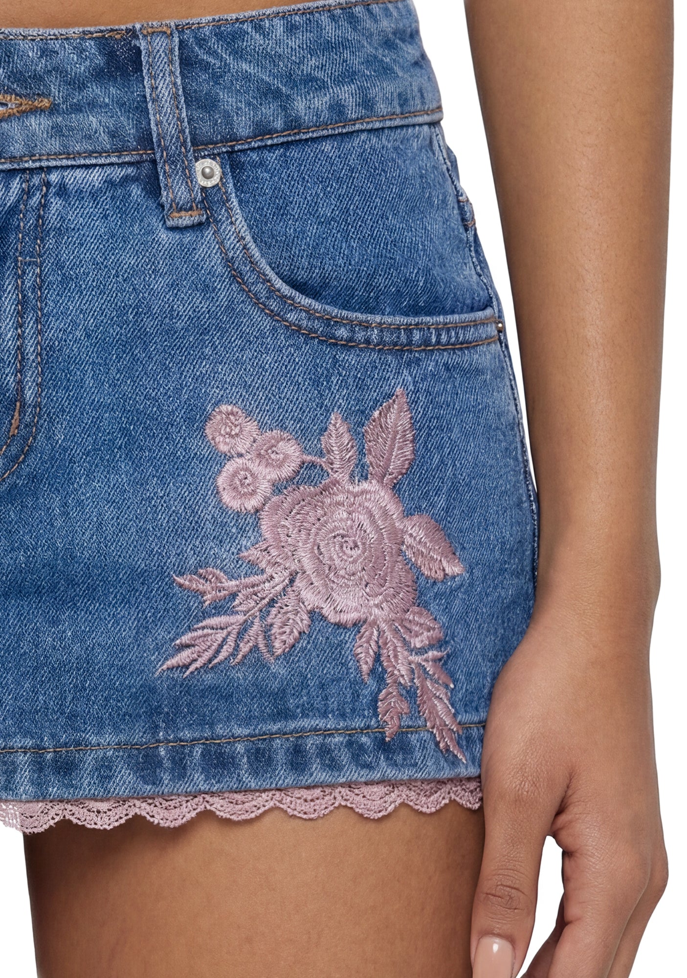 August Denim Mini Skirt - Image 5