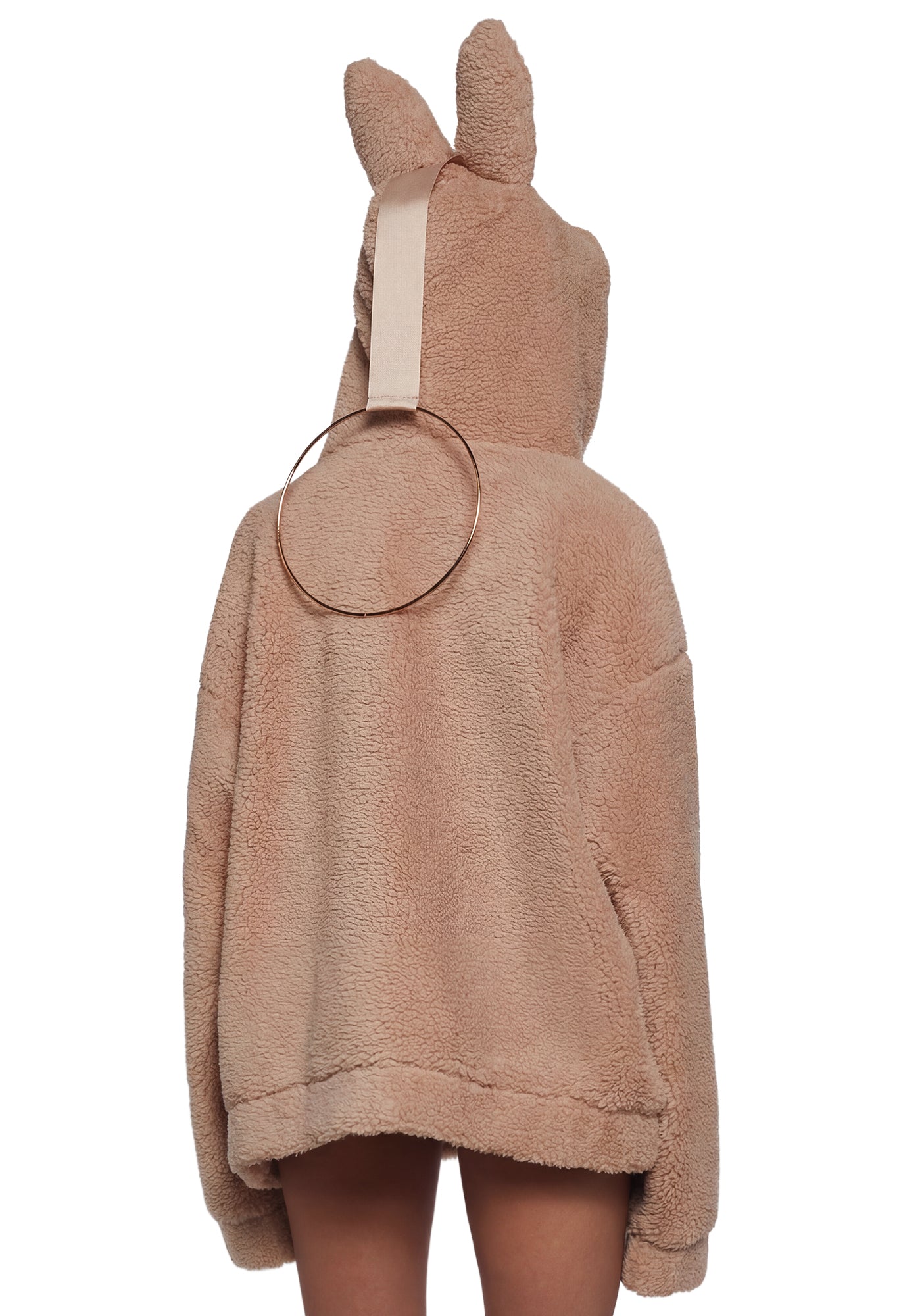 Labubu Sherpa Jacket - Beige - Image 4