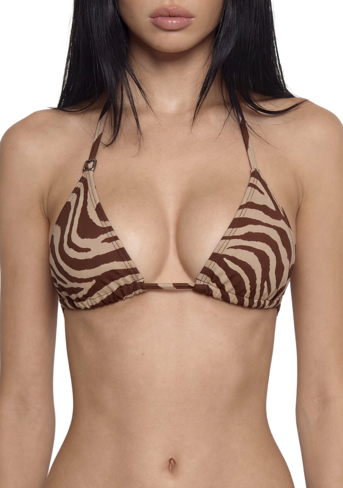 Wild Getaway Triangle Bikini Set - Brown/Tan - Image 5
