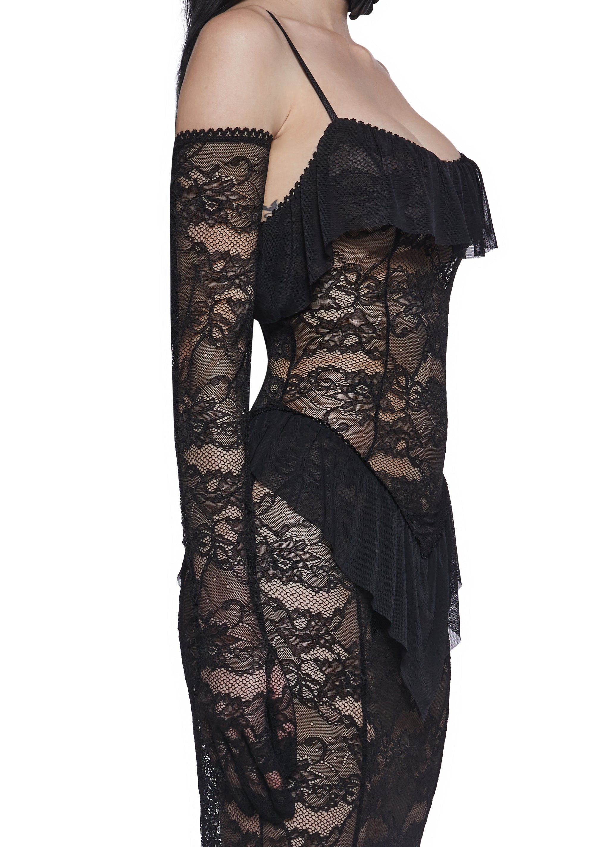 Idolized Maxi Dress And Gloves - Image 5