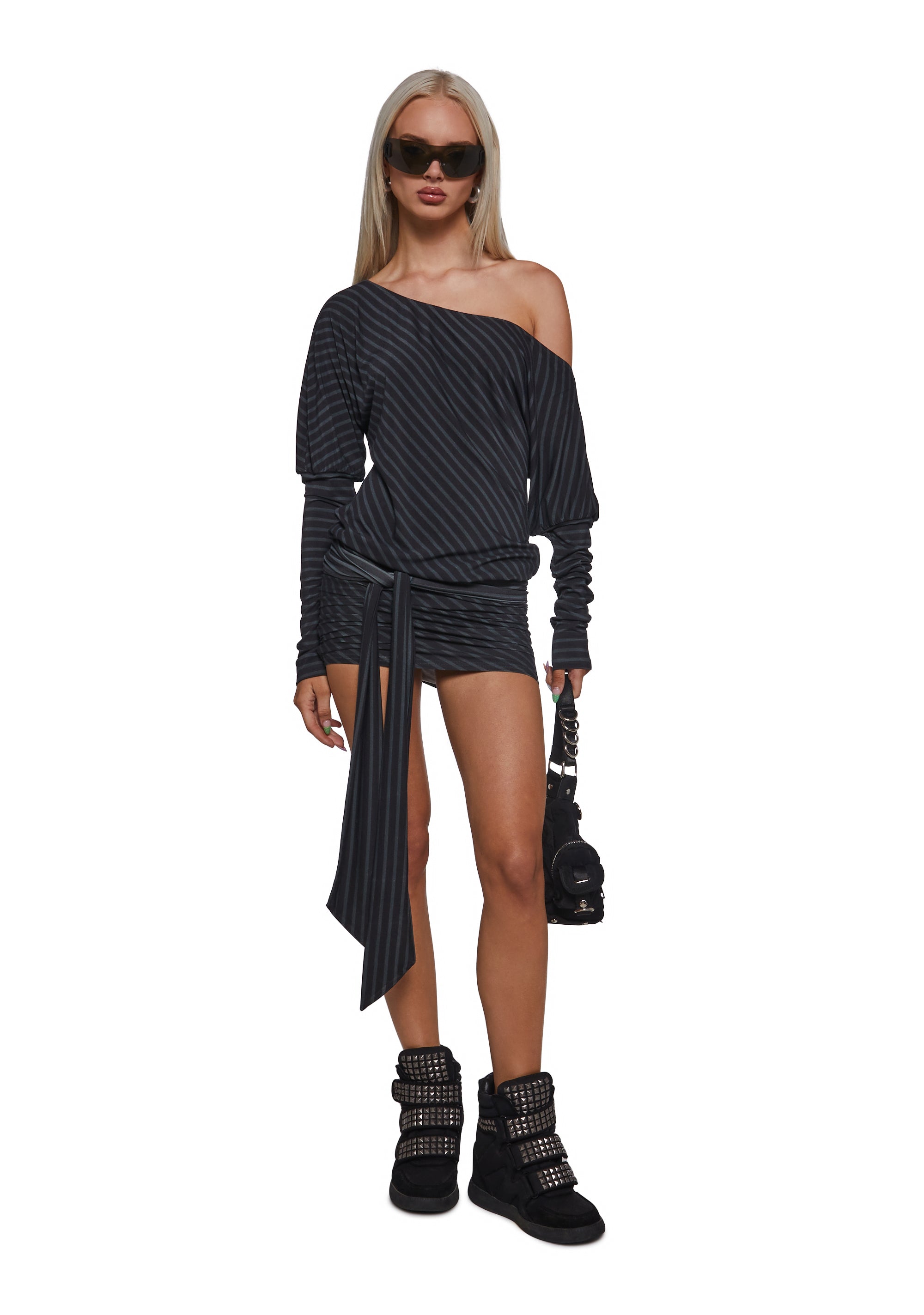 Flirt Hard Off The Shoulder Mini Dress - Image 2