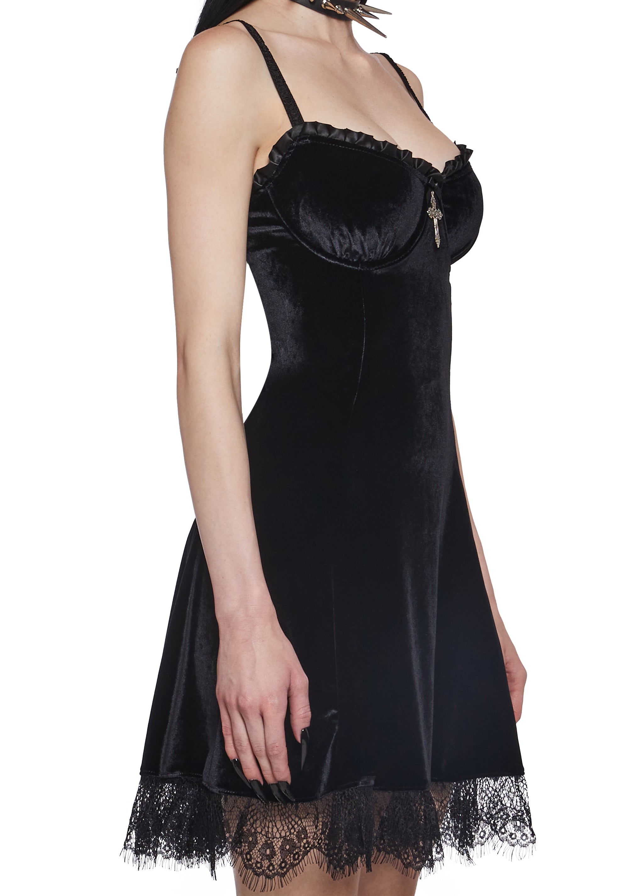 Midnight Blind Faith Velvet Dress - Image 5