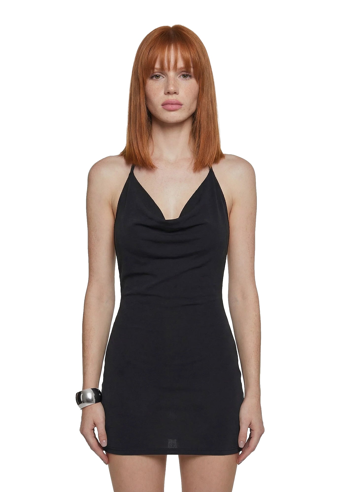 Ego Cowl Knit Mini Dress - Image 3