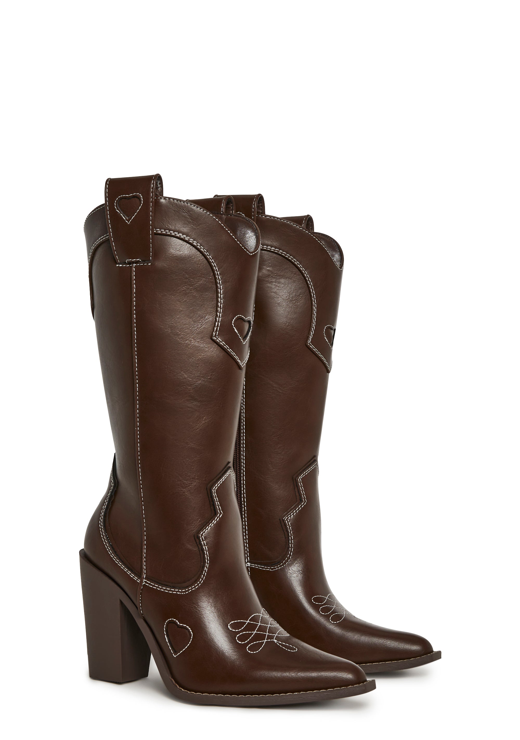 Basic Present Perfect Cowgirl Boot - Brown - Image 3