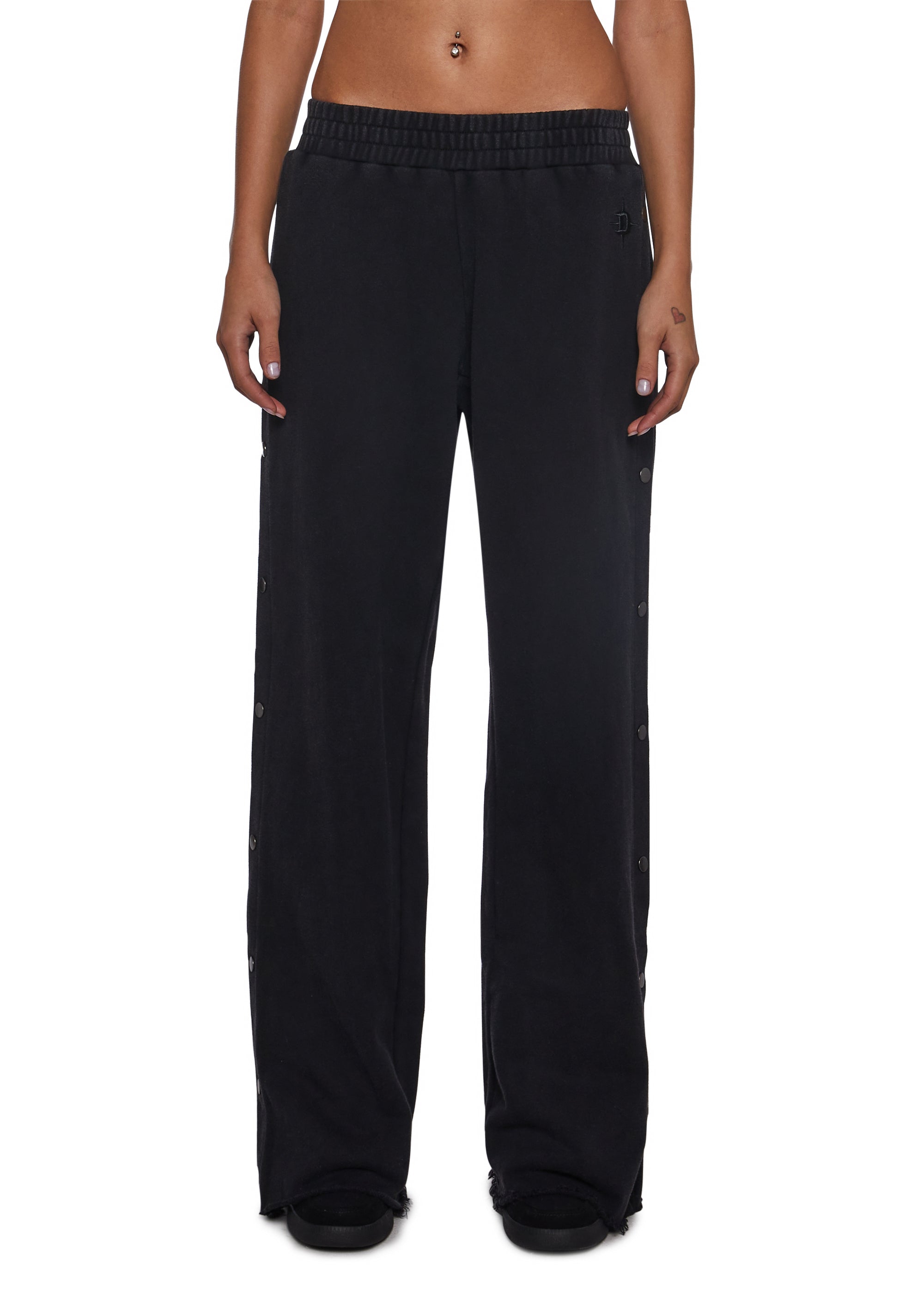 Ego Washed Boyfriend Sweatpants - Black - Image 3