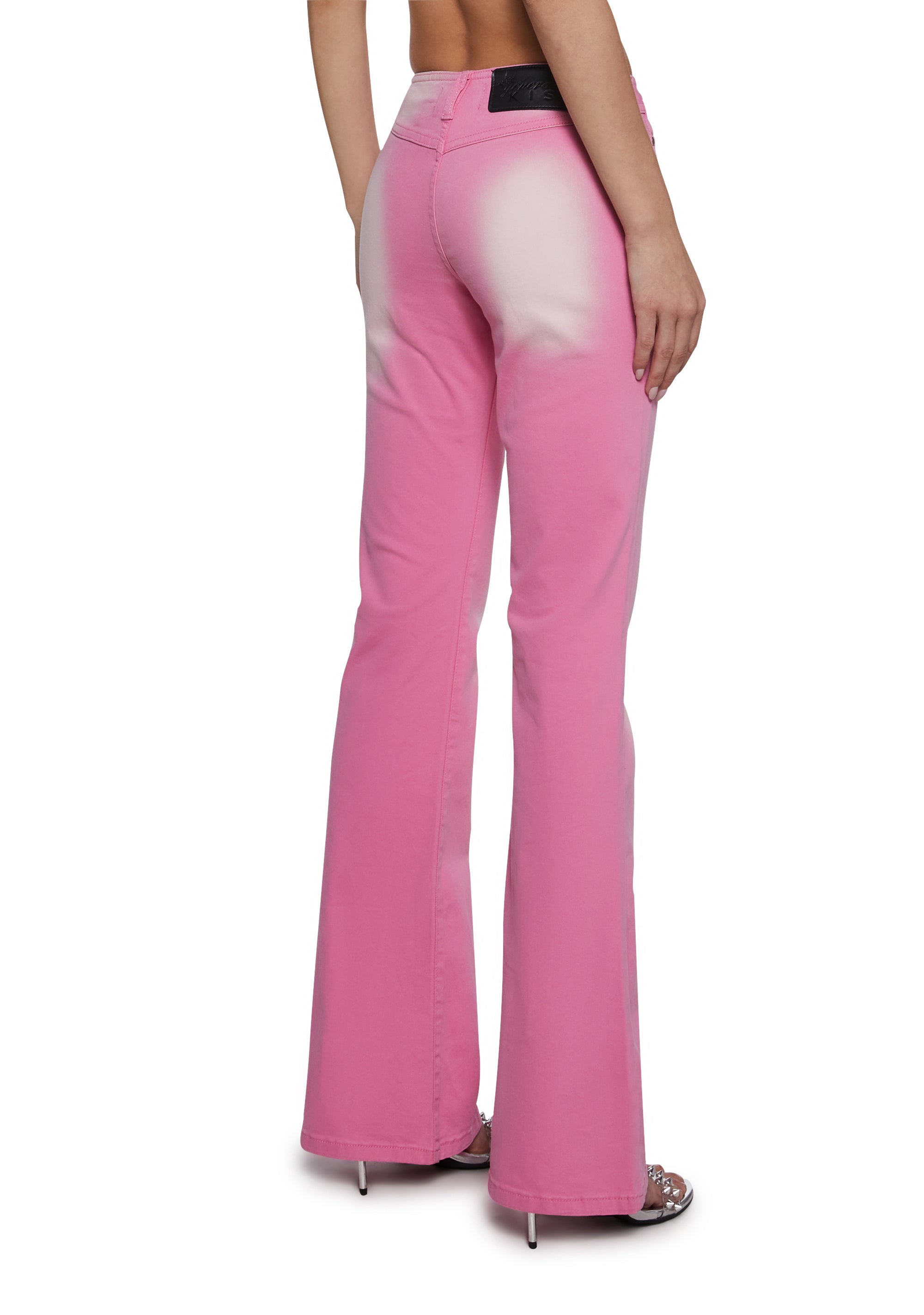 Elle Low Rise Jeans- Pink - Image 4