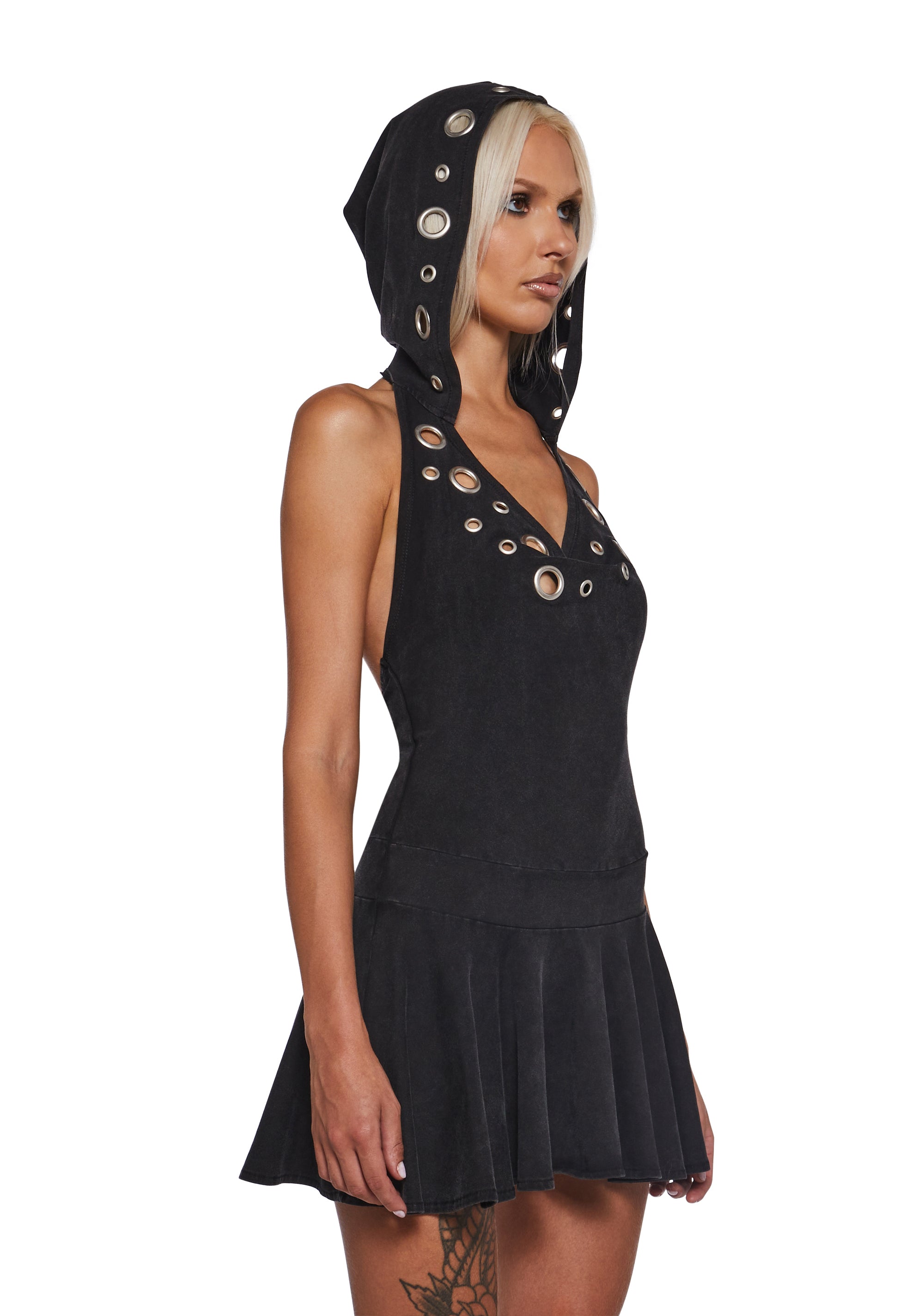 Cloak And Dagger Hooded Dress - Image 4