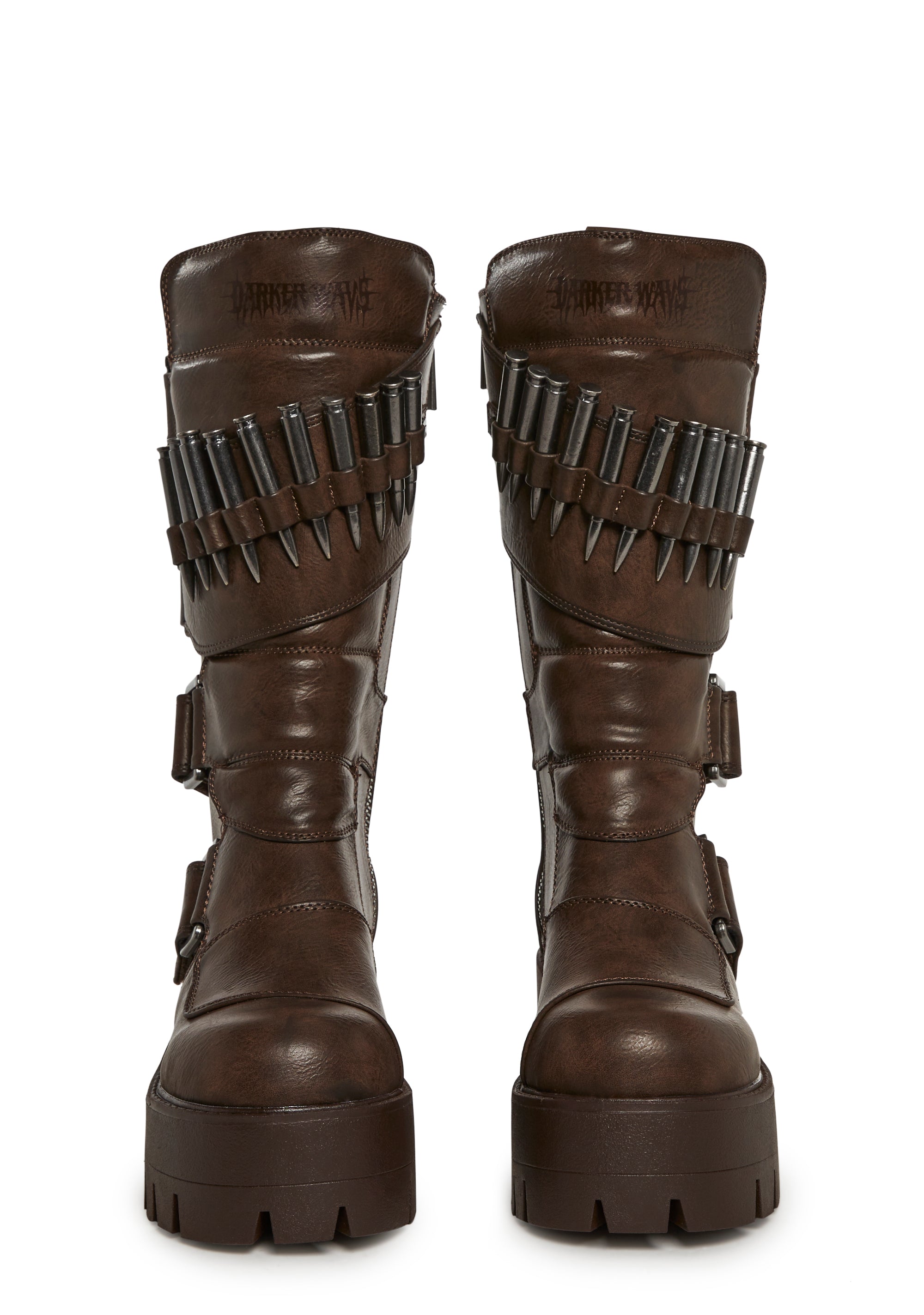 Warp Bullet Combat Boots - Brown - Image 5
