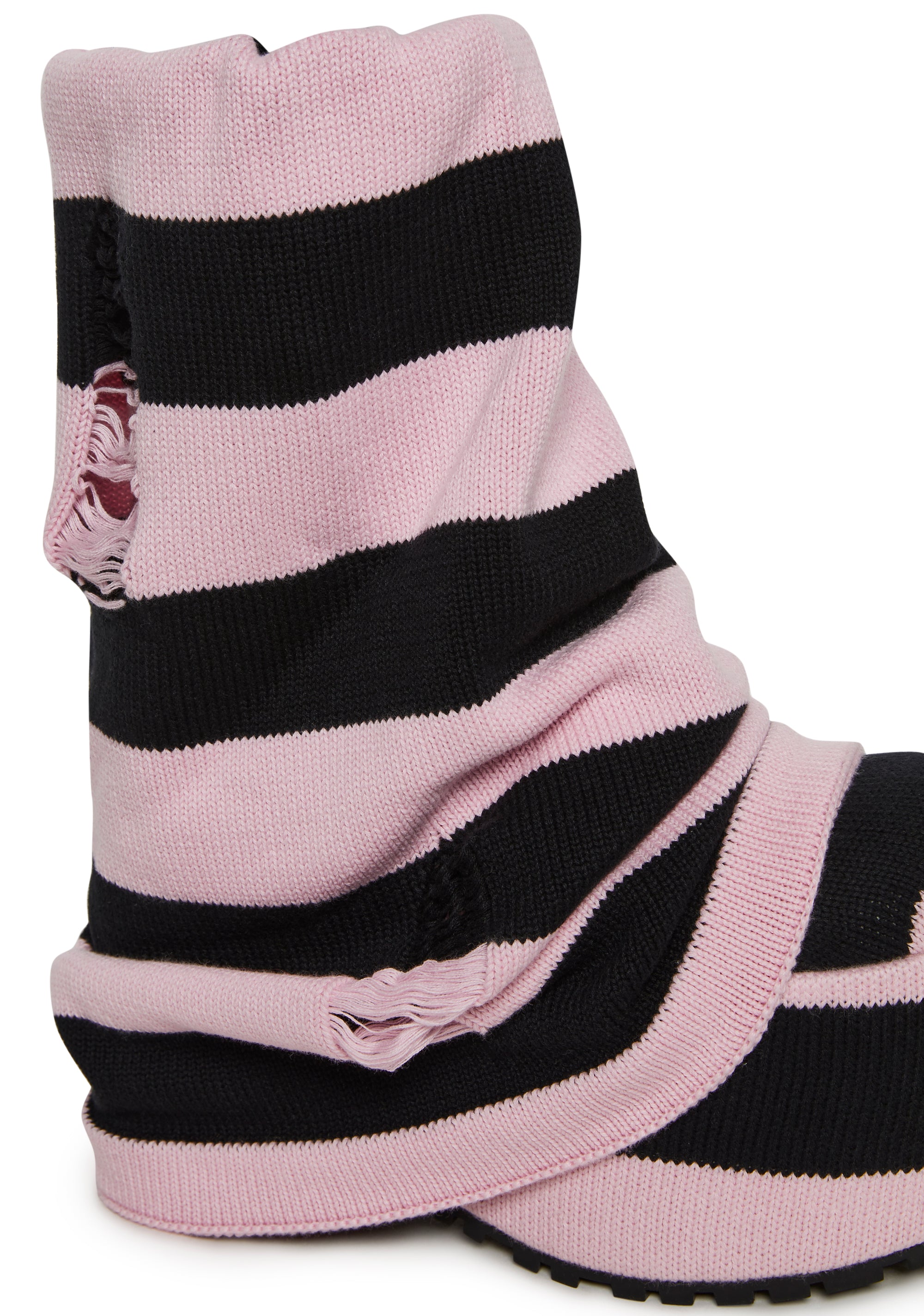 Snuggle Lifestyle Platform Boots - Striped - Image 2