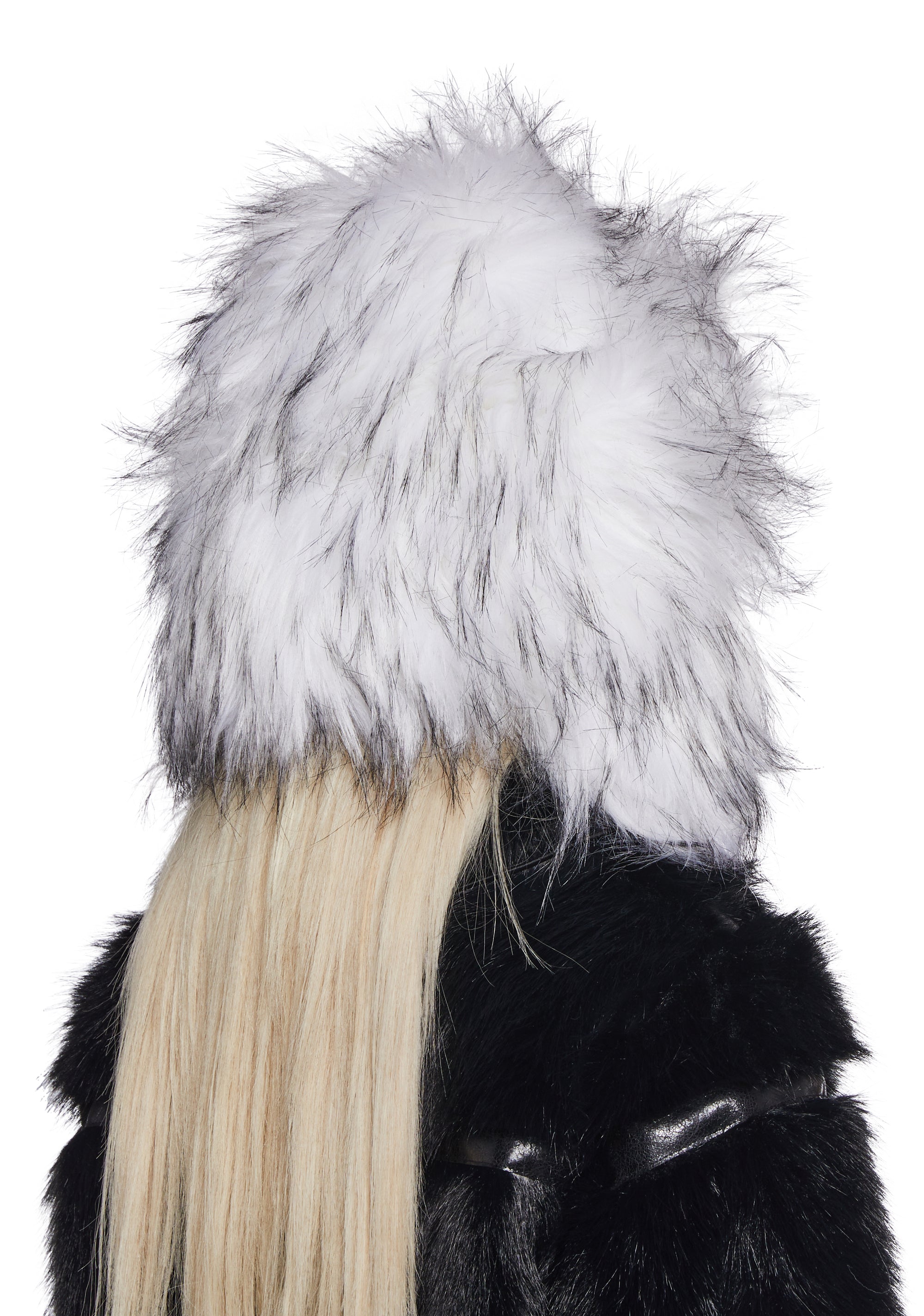 Aura Faux Fur Trapper Hat - White - Image 3