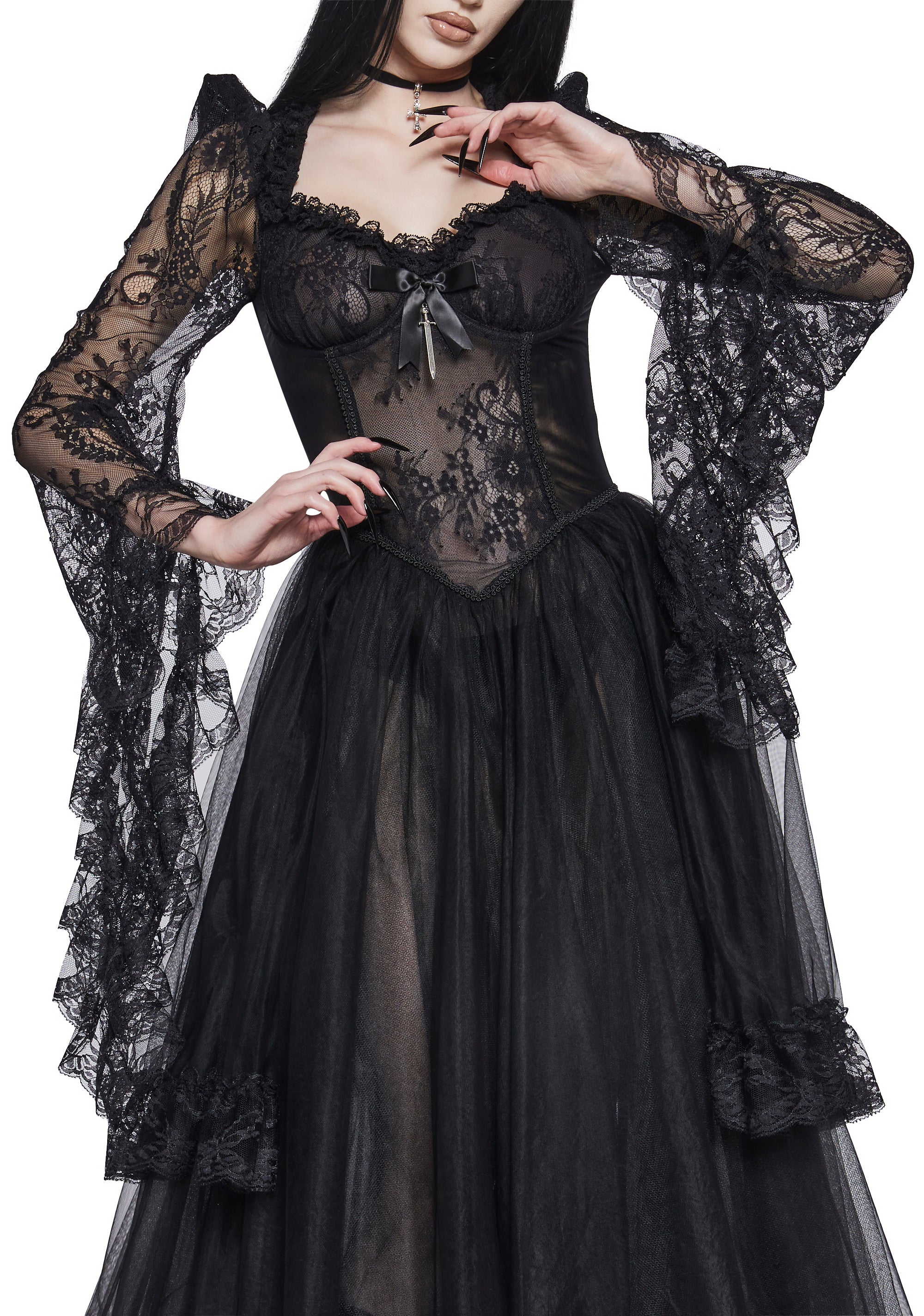 Alternative view of Dance With Death Lace Dress