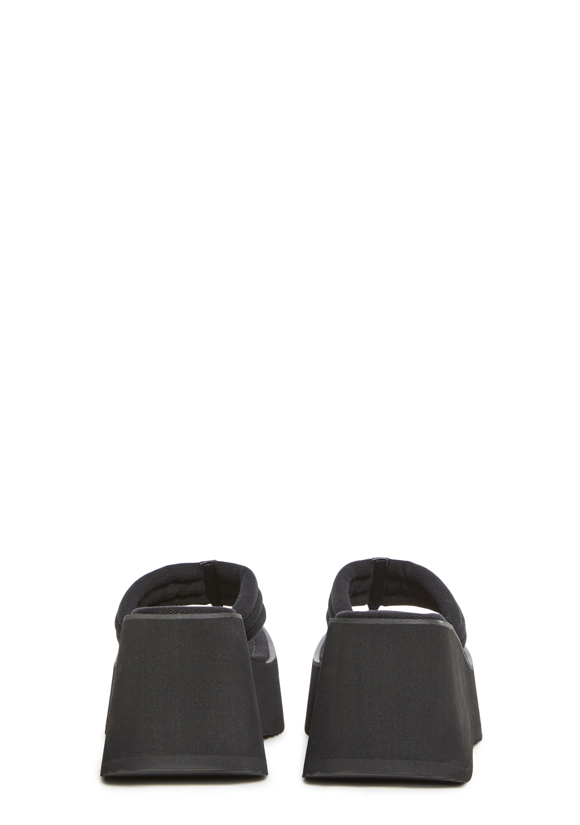 Happy Greetings Platform Sandals - Black - Image 4