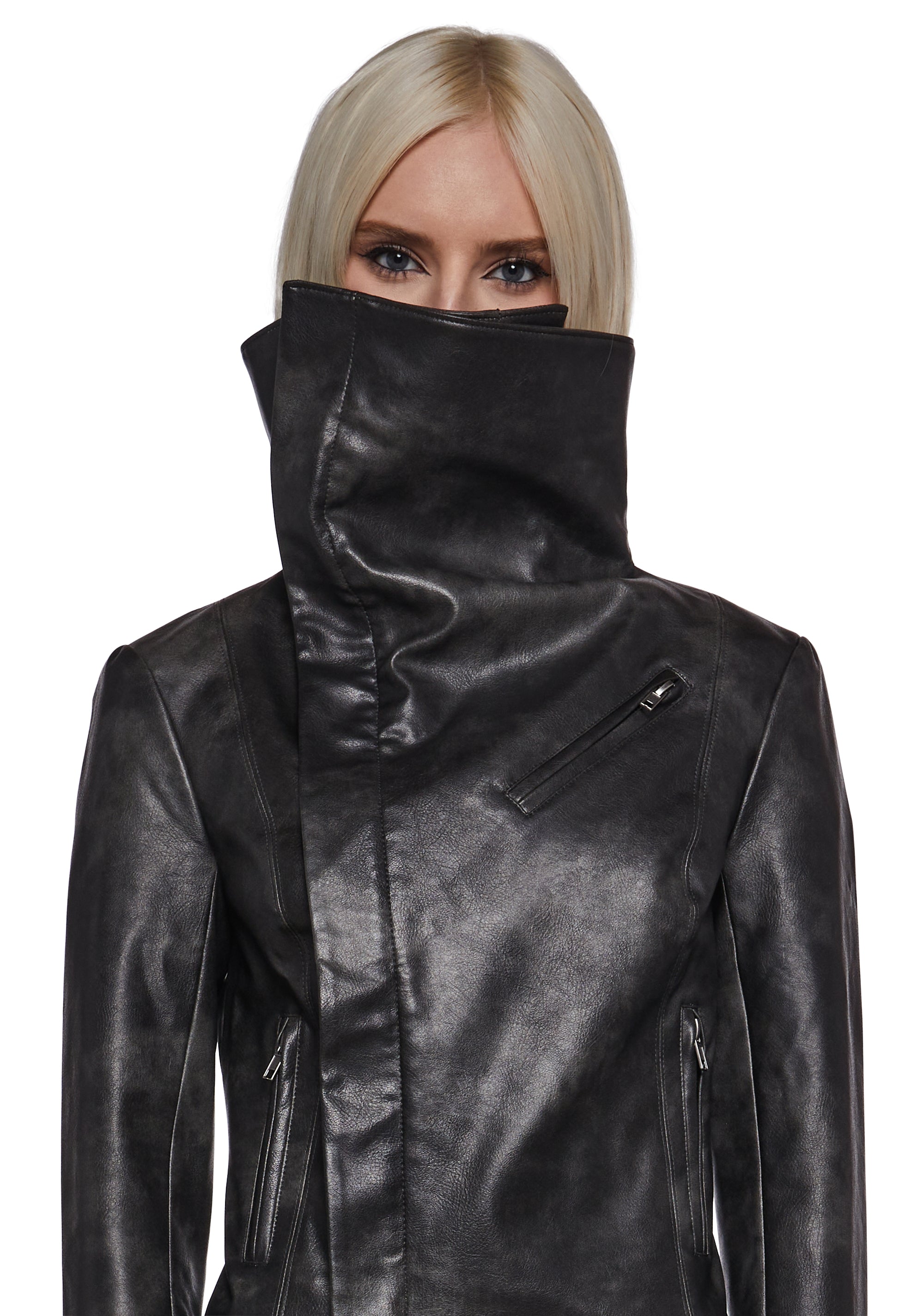 Asymmetrical Moto Jacket - Image 7