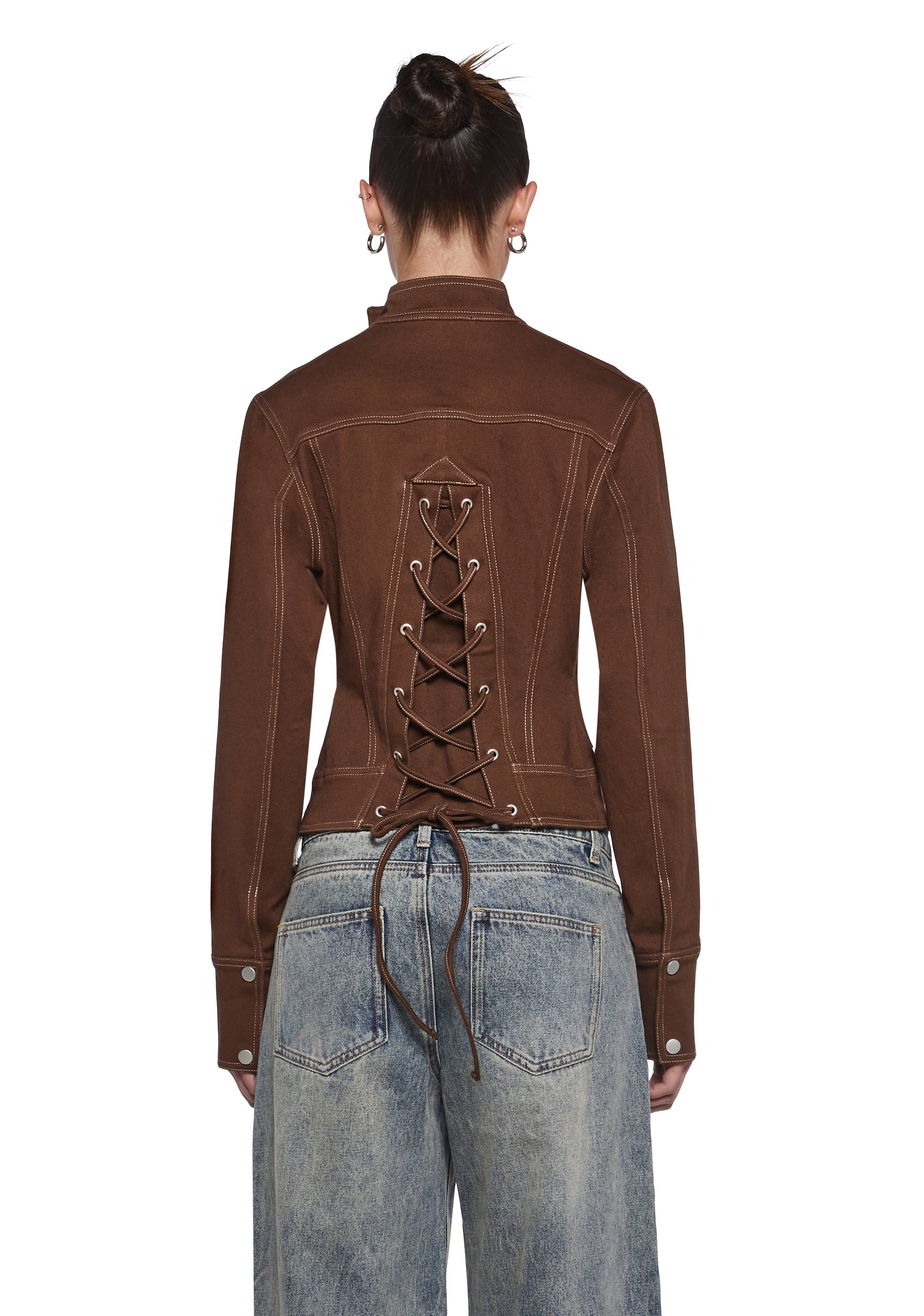 Turning Leaves Washed Poplin Jacket - Image 4