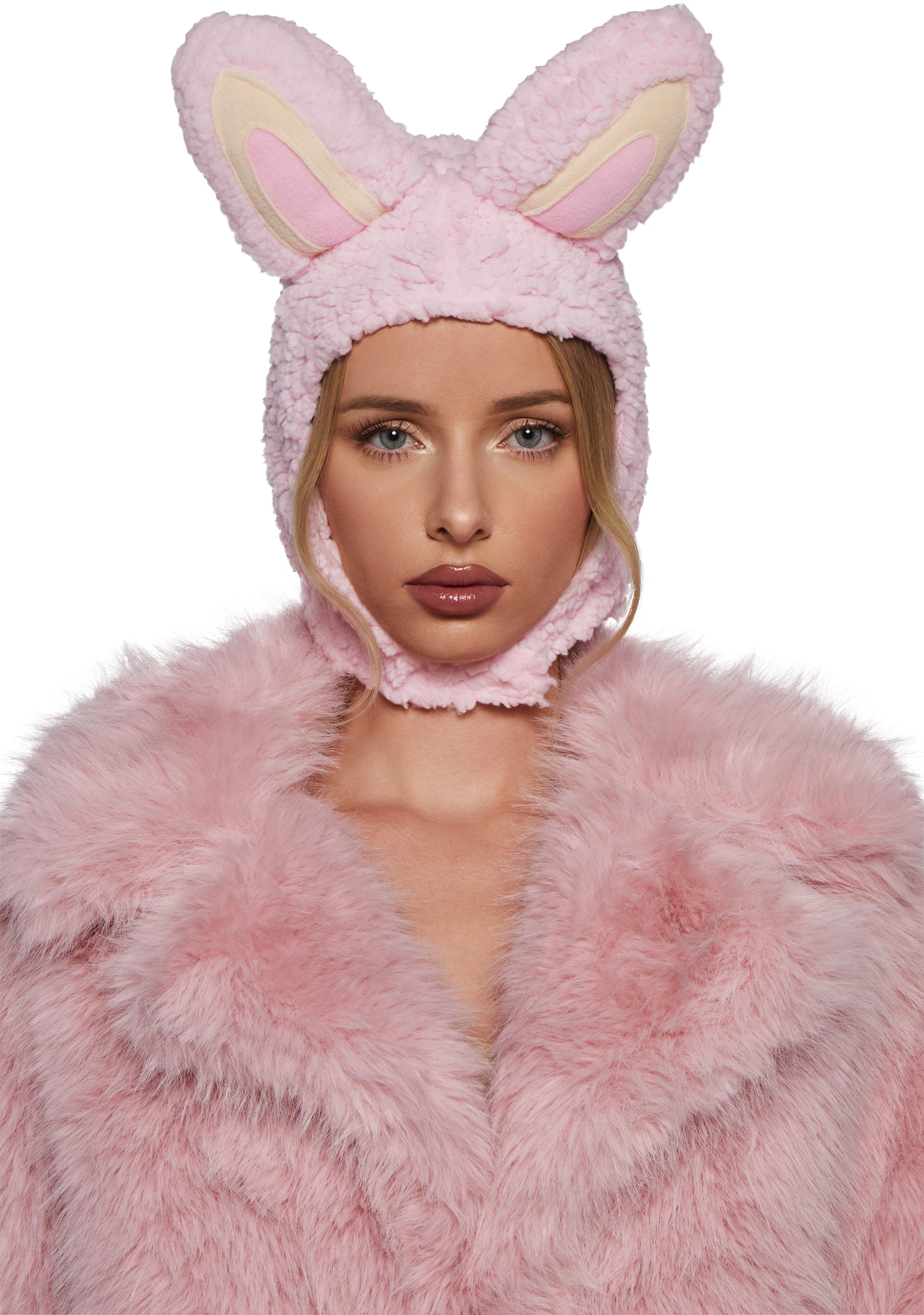 Little Monster Costume Hood - Pink - Image 5