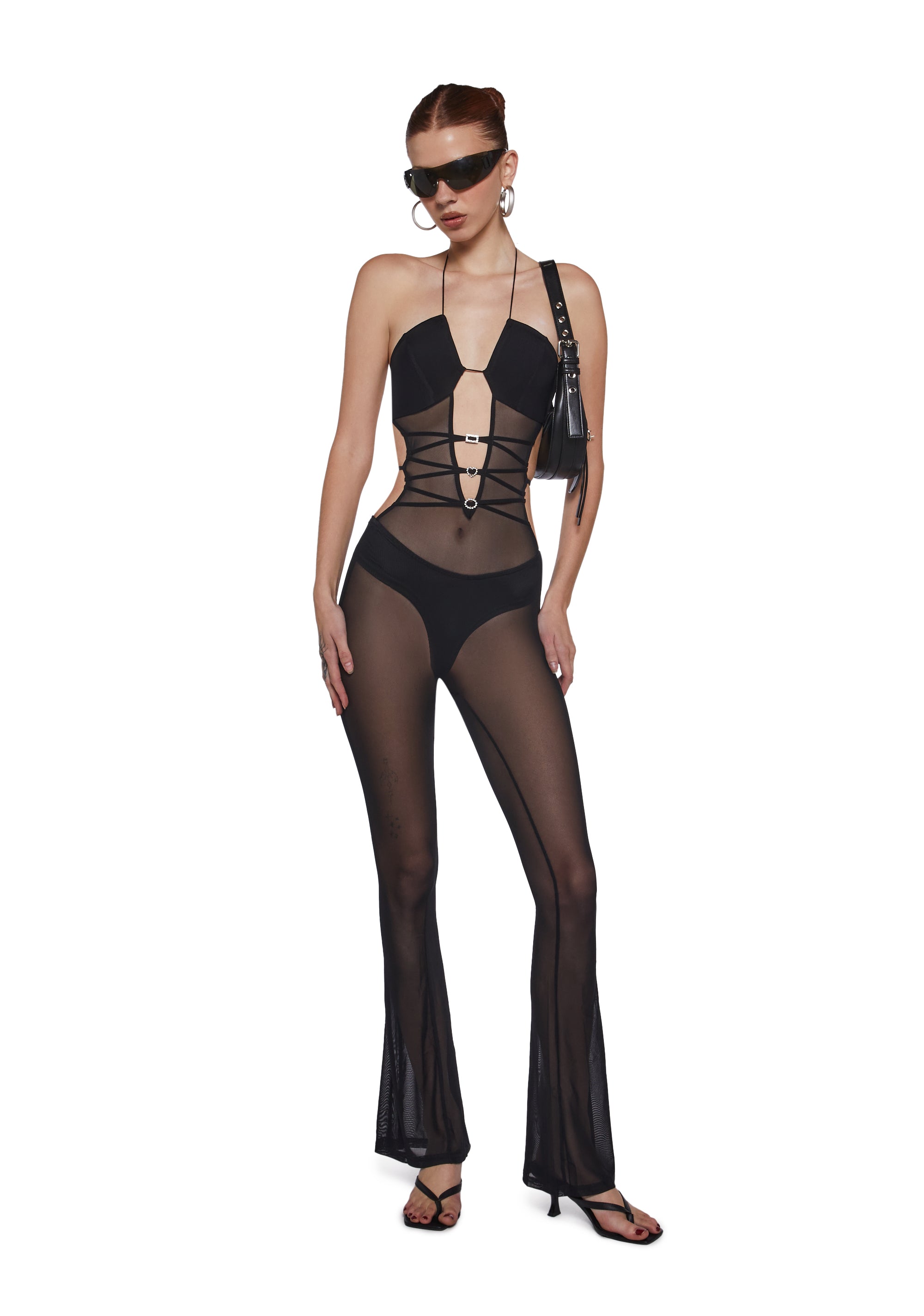 Dancefloor Nights Mesh Jumpsuit - Image 5