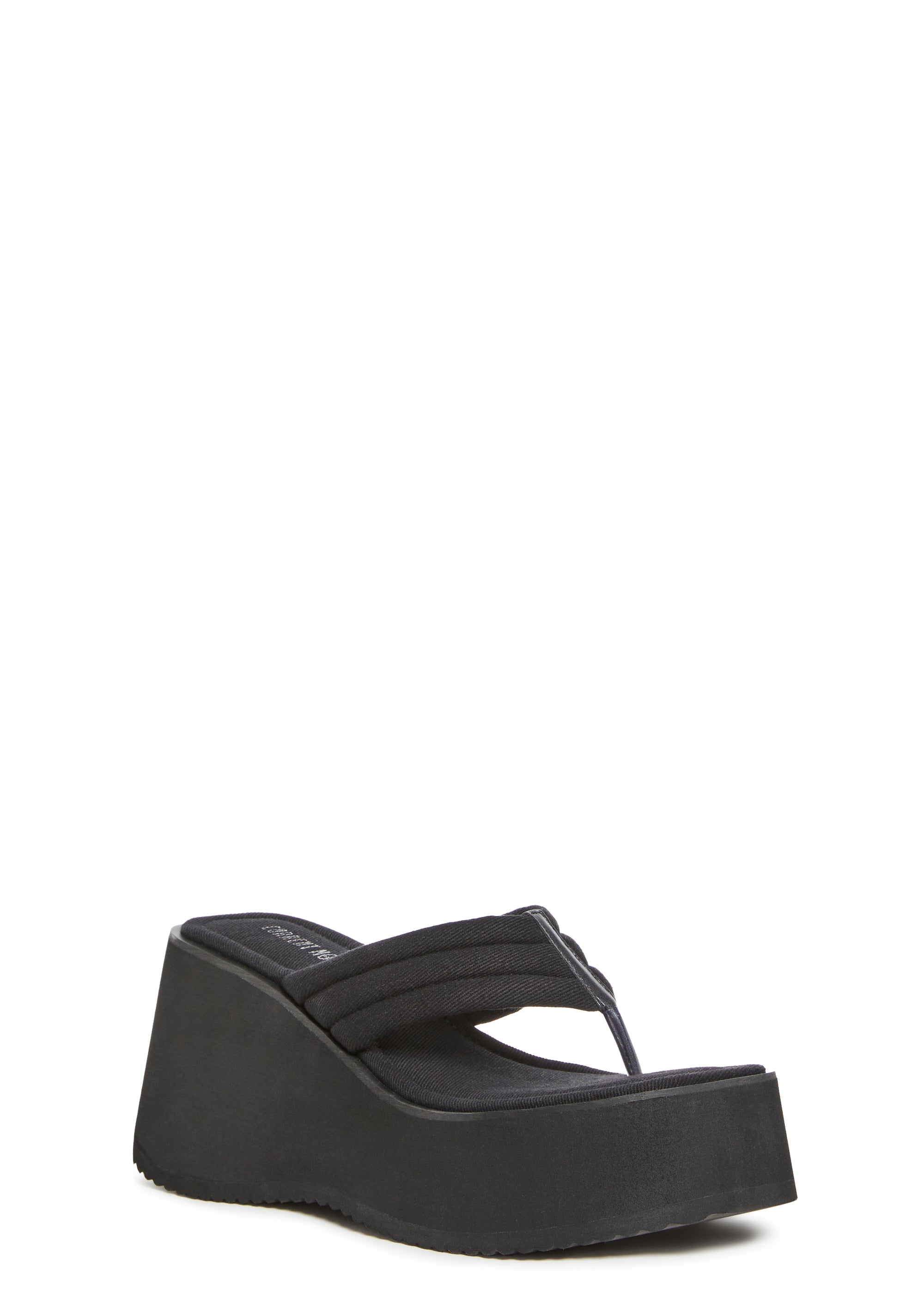 Alternative view of Happy Greetings Platform Sandals - Black