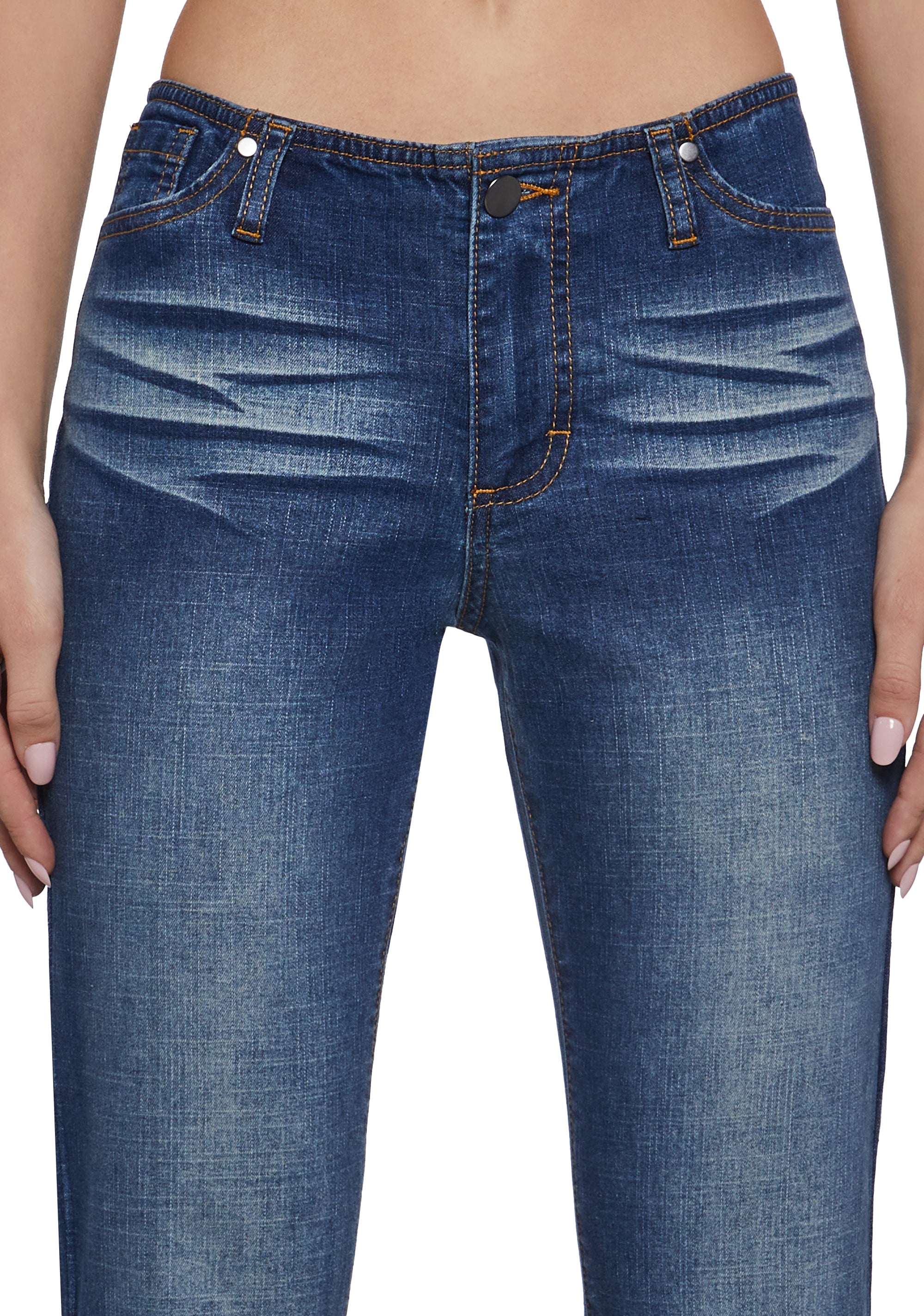 Elle Low Rise Jeans - Light Blue - Image 5