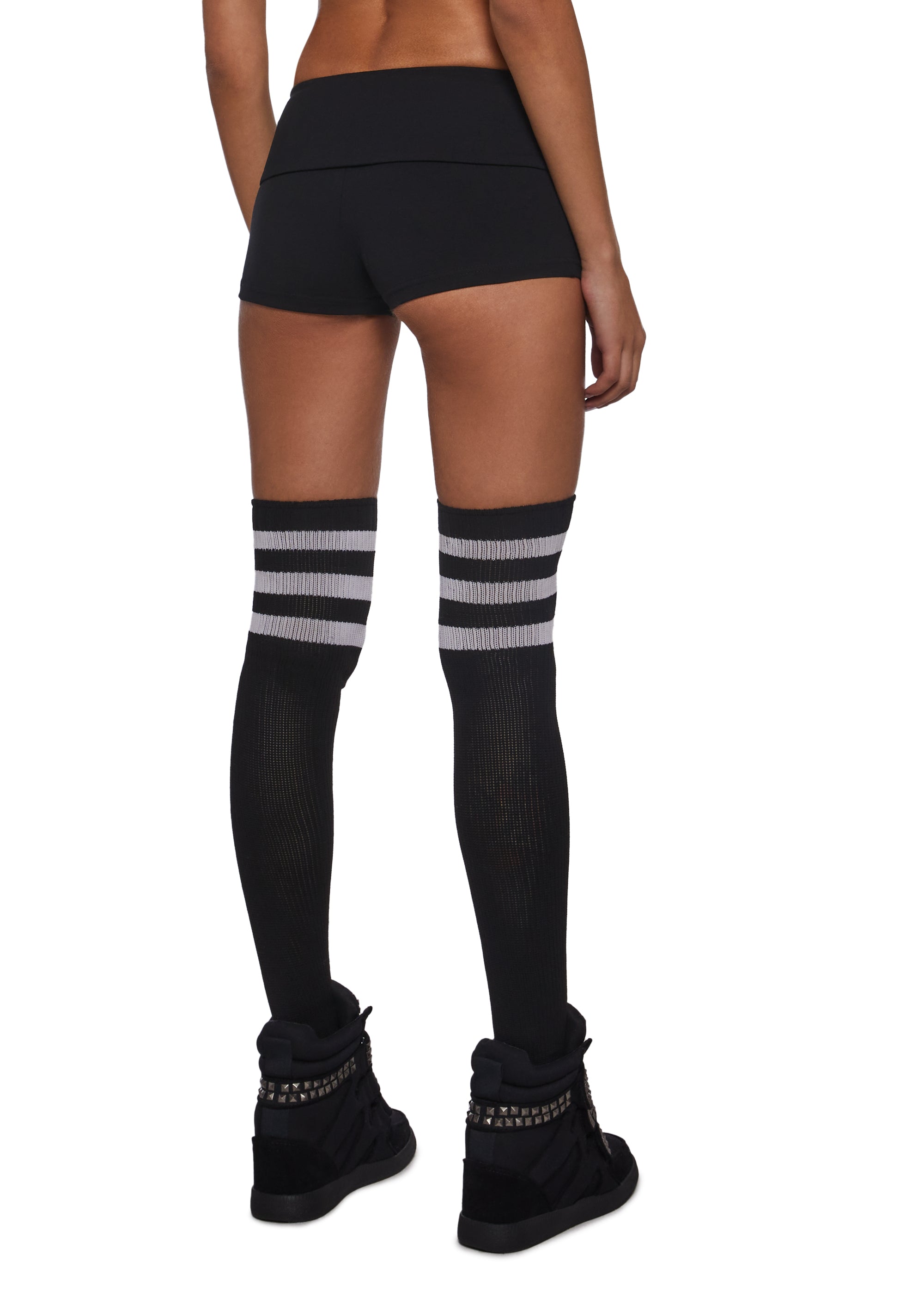 Aura Vibes Studded Mini Shorts - Image 4