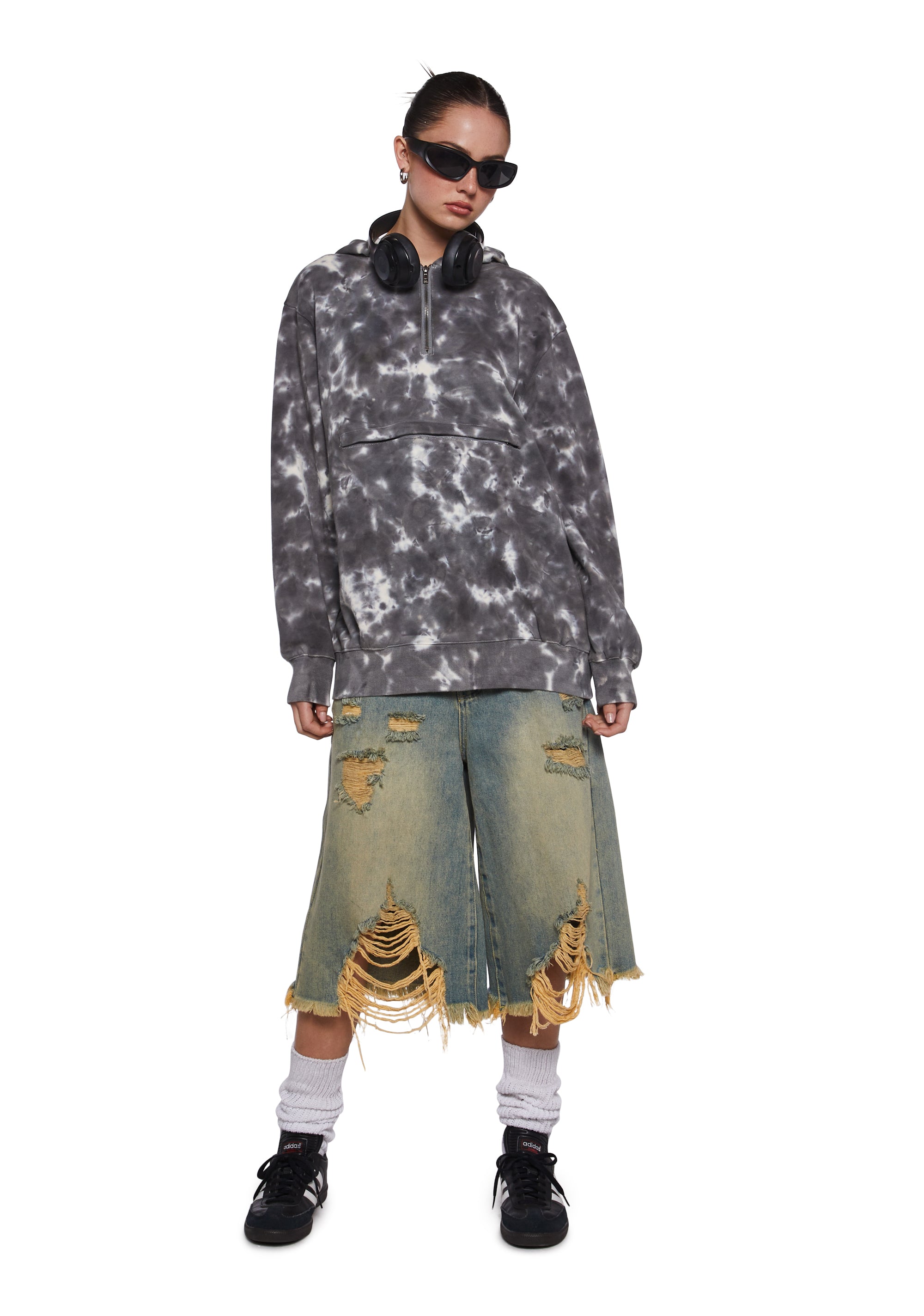 Fyp Page Washed Oversized Hoodie - Image 2