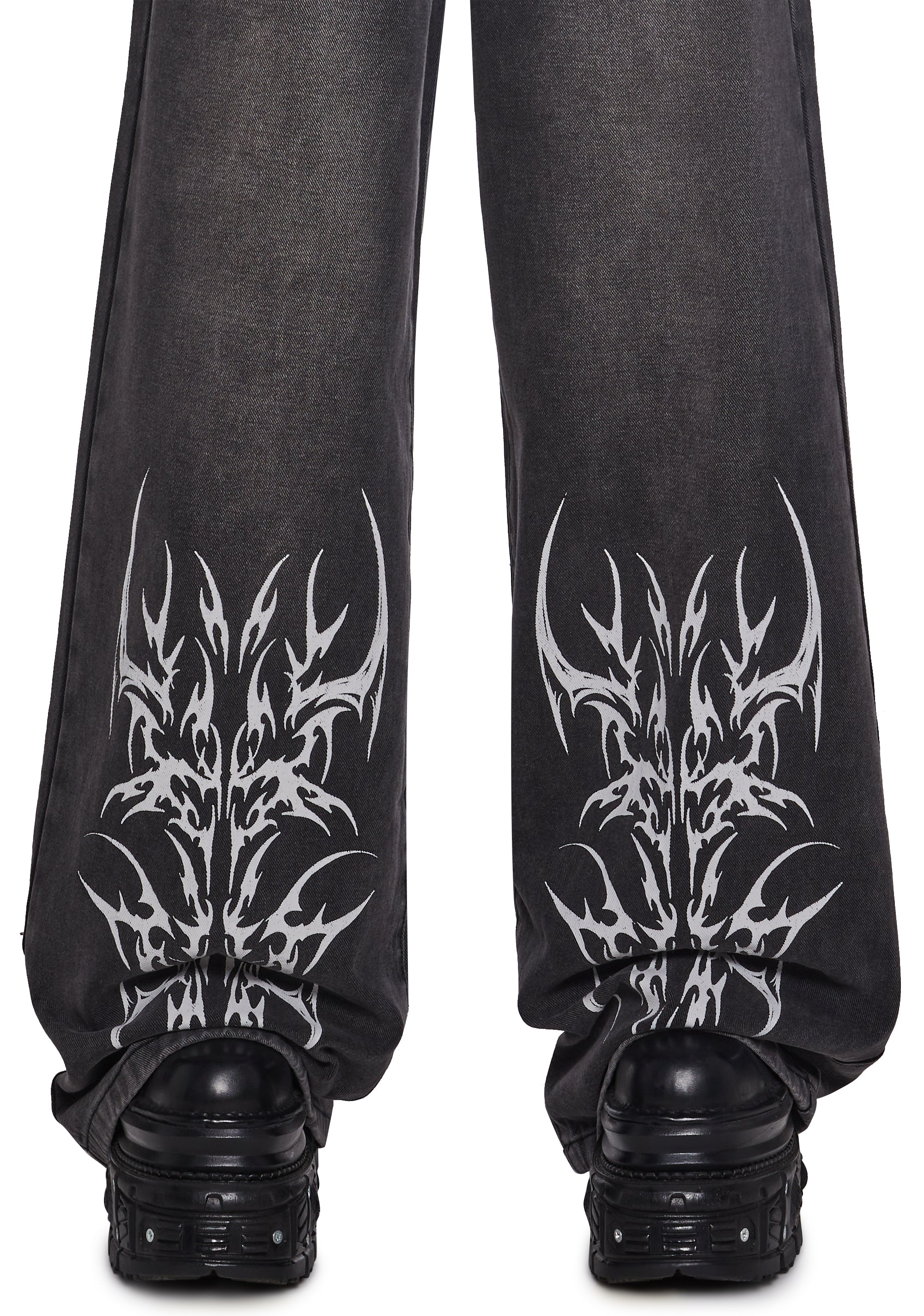 Sinful Attitude Wide Leg Jeans - Abstract - Image 7