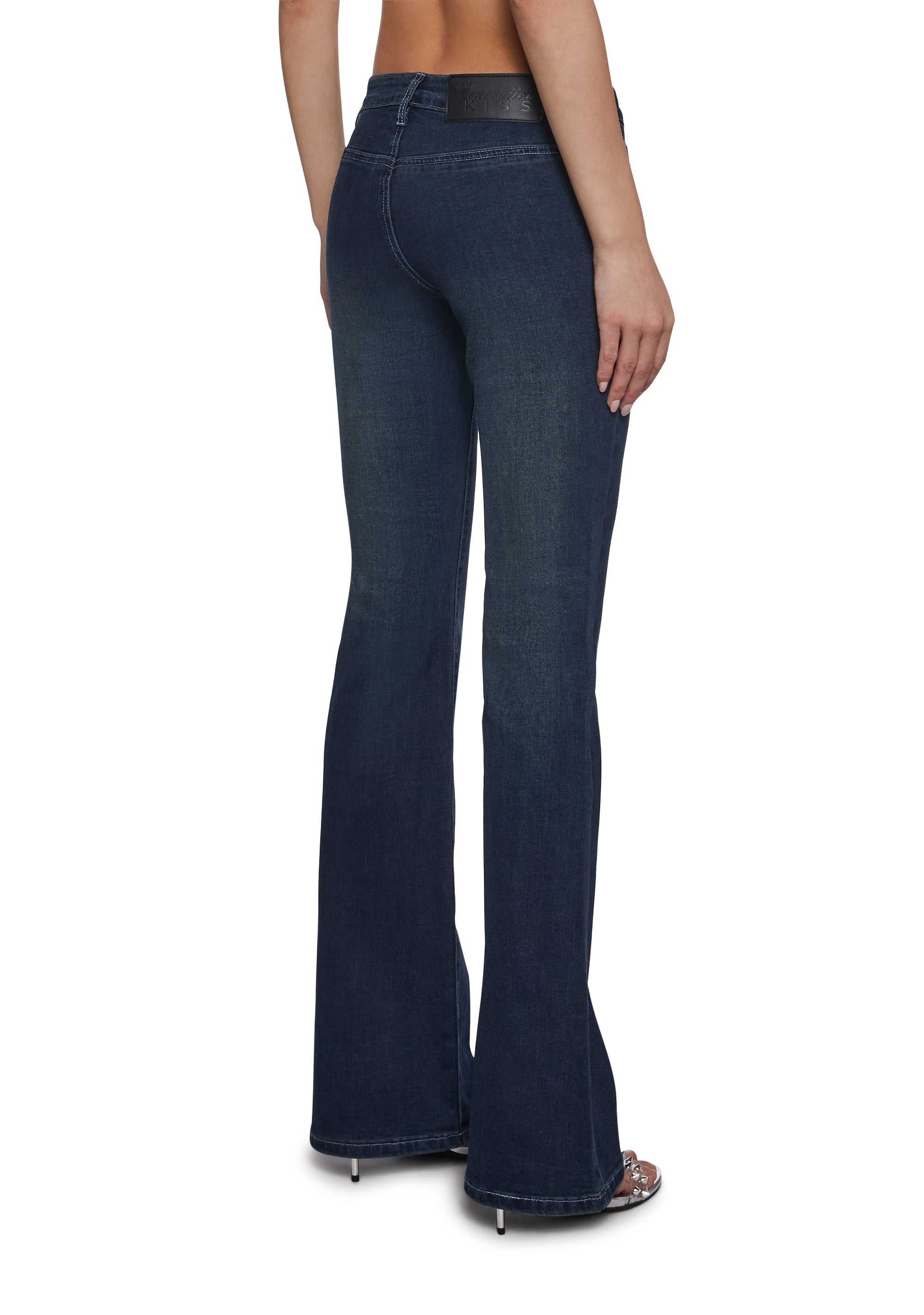 Talia Low Rise Jeans - Lace Up - Image 4