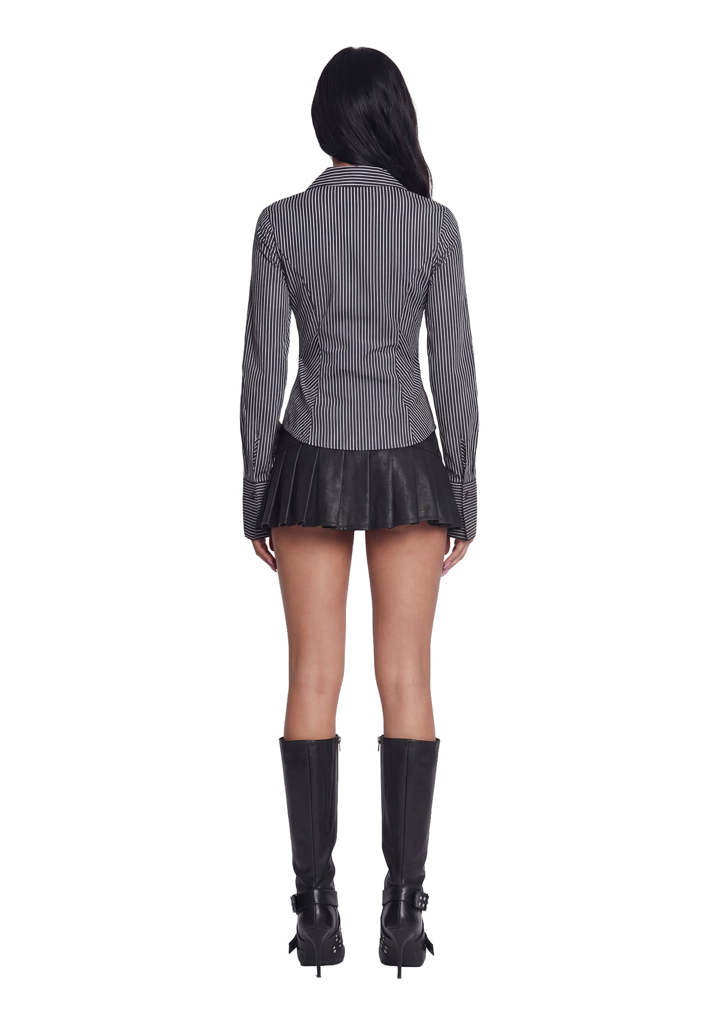 Viral Takeover Mini Skirt - Black - Image 3