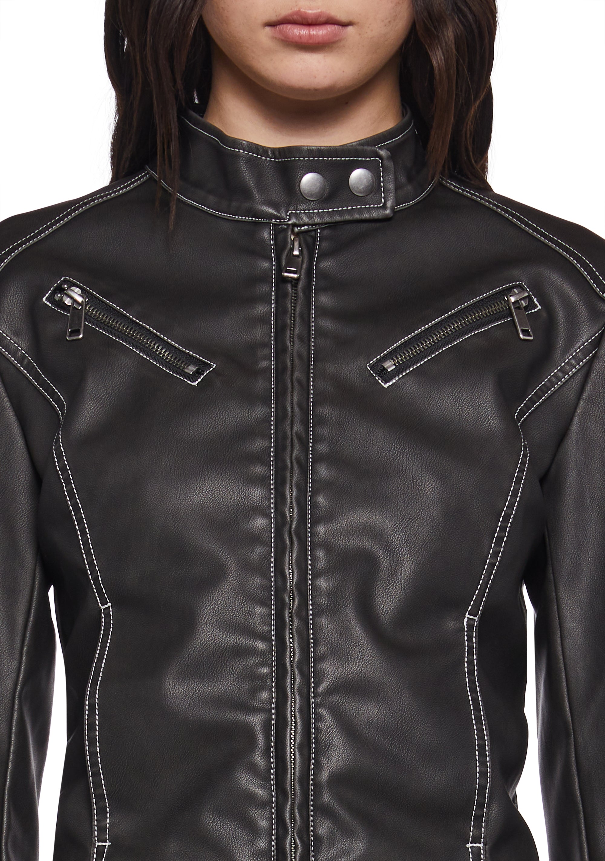 Norah Moto Jacket - Black - Image 6