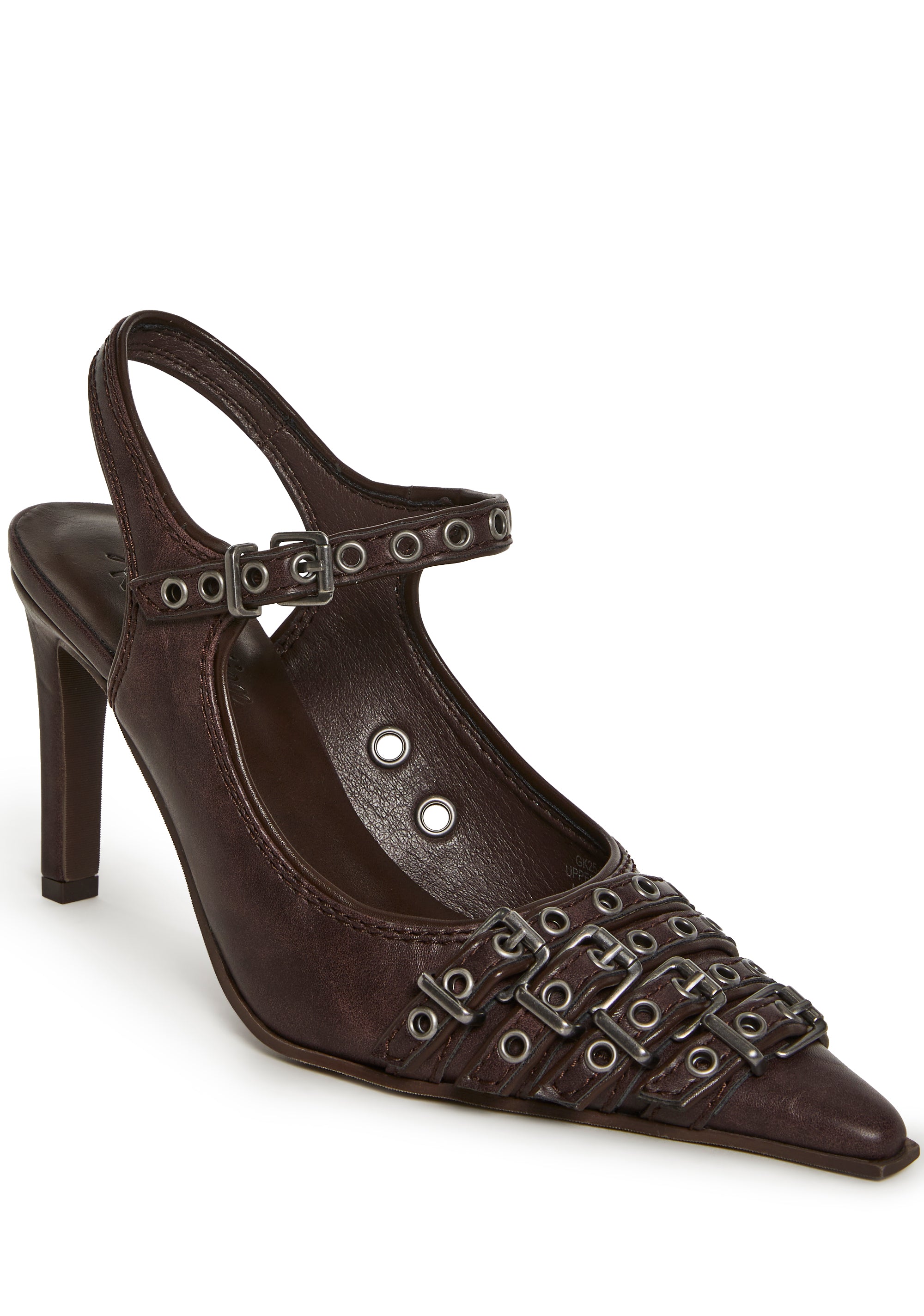 Alternative view of Fame Lane Pointed Toe Heels - Brown